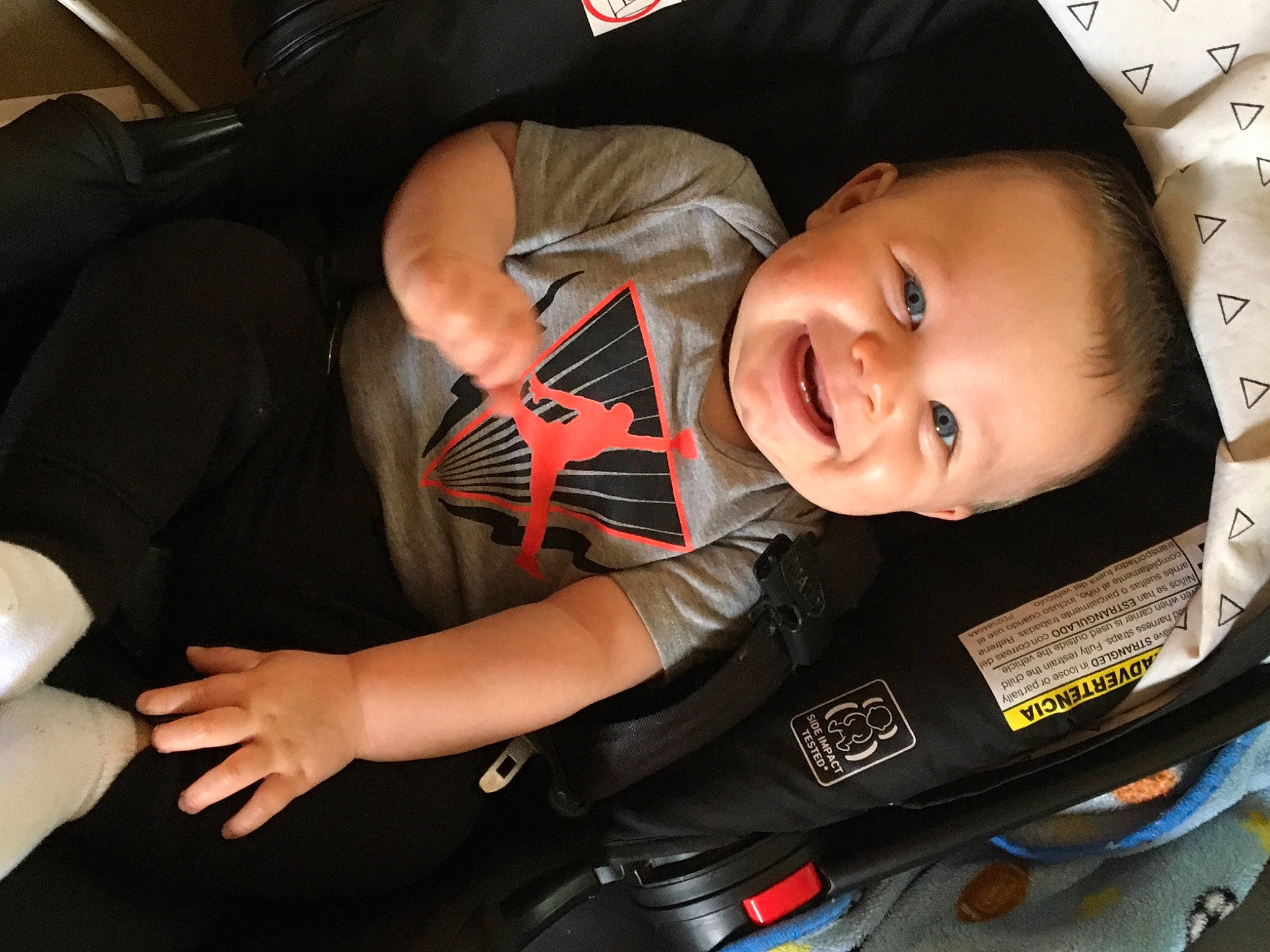 Montana joined the competition — help win amazing prizes! baby, baby_carriage, baby_products, baby_toddler_clothing, car_seat, carmine, comfort, finger, glove, joy, lap, nail, person, thumb, tooth, wrist