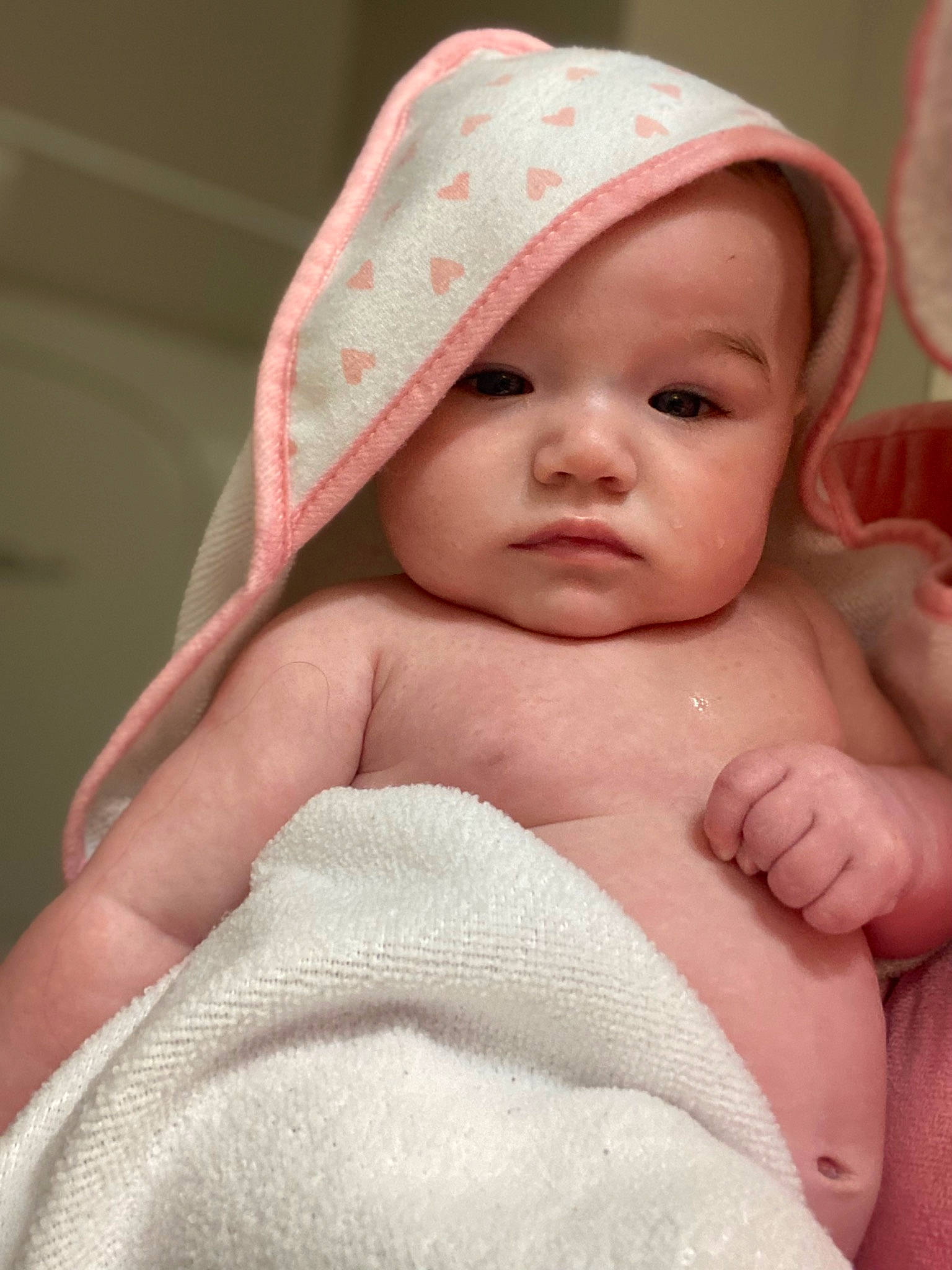 Laikyn is registered to the contest to win money with this photo: baby, baby_products, baby_sleeping, baby_toddler_clothing, cap, cheek, child, comfort, eyebrow, face, happy, headgear, headwear, linens, lip, nose, person, pink, room, skin