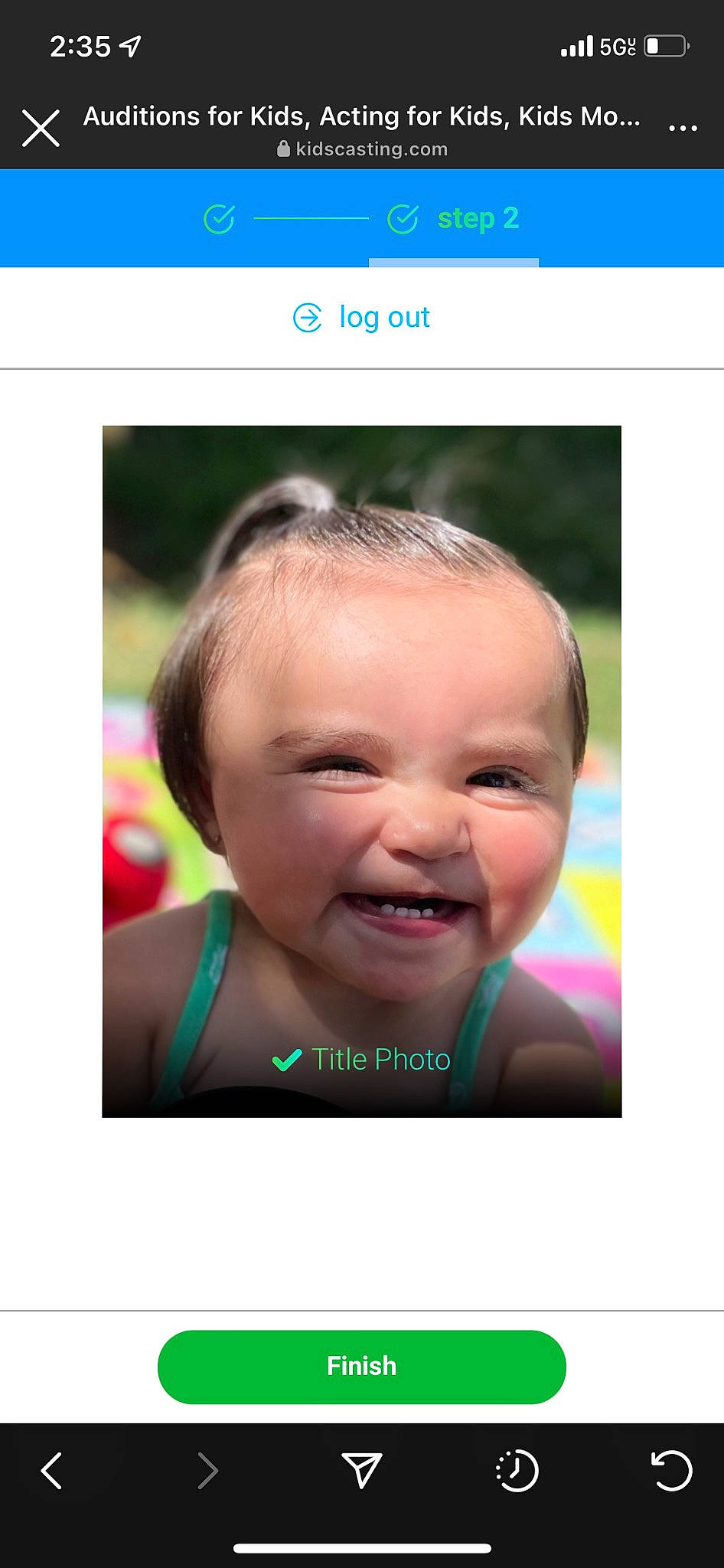 Clarissa is registered to the contest to win money with this photo: baby, baby_laughing, cheek, child, eyebrow, eyelash, flash_photography, font, fun, gesture, happy, laugh, leisure, magenta, nose, person, photo_caption, portrait_photography, screenshot, smile
