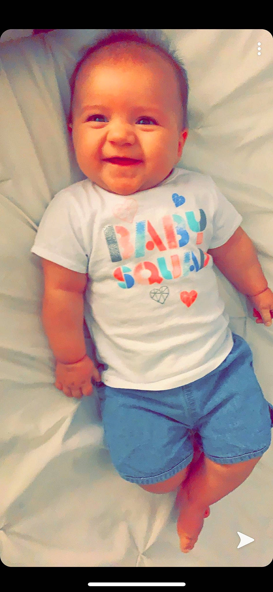 Lincoln joined the competition — help win amazing prizes! baby, baby_products, baby_toddler_clothing, blue, cheek, child, cool, facial_expression, happy, head, lip, nose, person, play, product, skin, sleeve, smile, standing, t_shirt