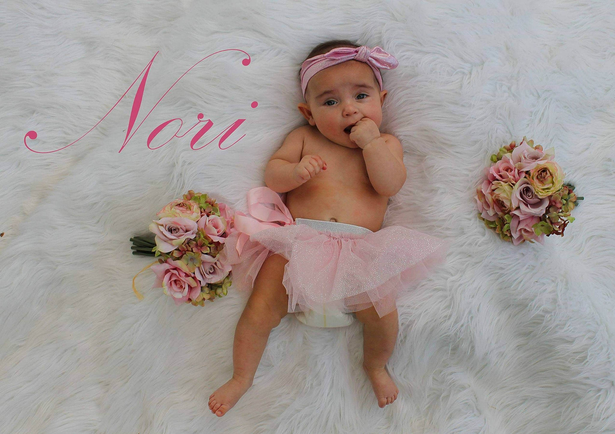 Nori joined the competition — help win amazing prizes! bridal_accessory, bridal_clothing, bride, child, flower, flower_girl, girl, gown, hair_accessory, happiness, headpiece, infant, jewellery, person, petal, pink, skin, smile, toddler