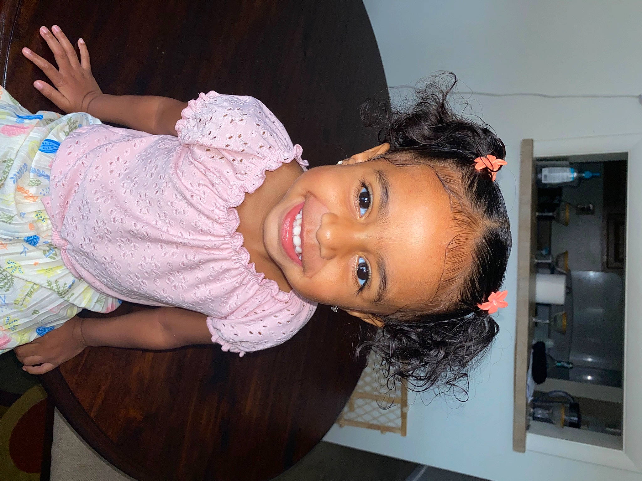 Autumn is registered to the contest to win money with this photo: beauty, black_hair, child, ear, forehead, fun, hair, hair_accessory, hairstyle, joy, lip, long_hair, neck, person