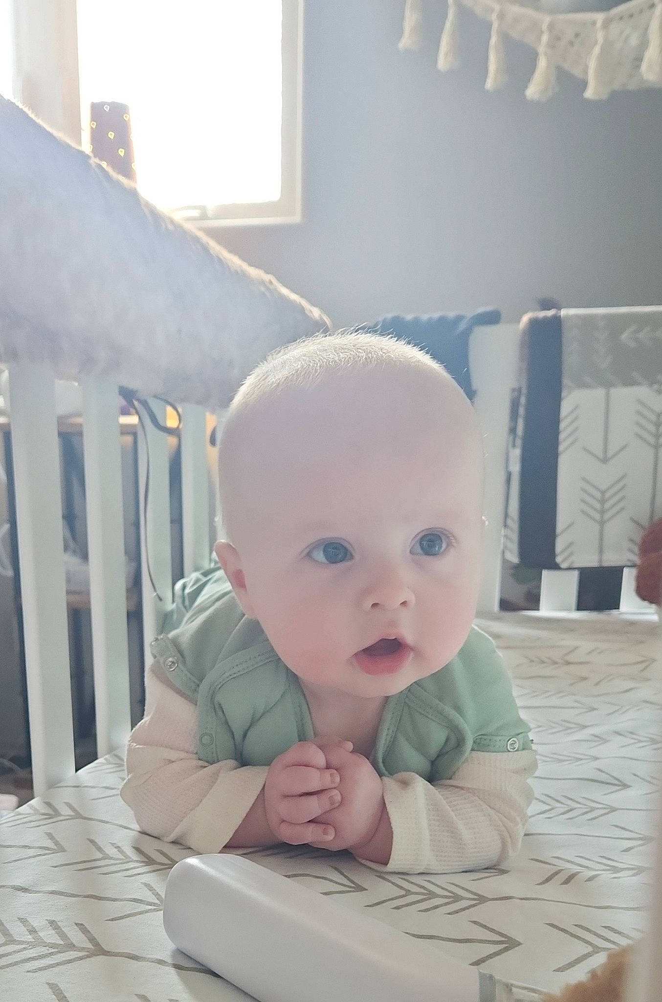 Jensen joined the competition — help win amazing prizes! art, baby, baby_products, baby_safety, baby_toddler_clothing, chair, cheek, child, comfort, flooring, fun, hardwood, person, room, sitting, skin, toddler, wood