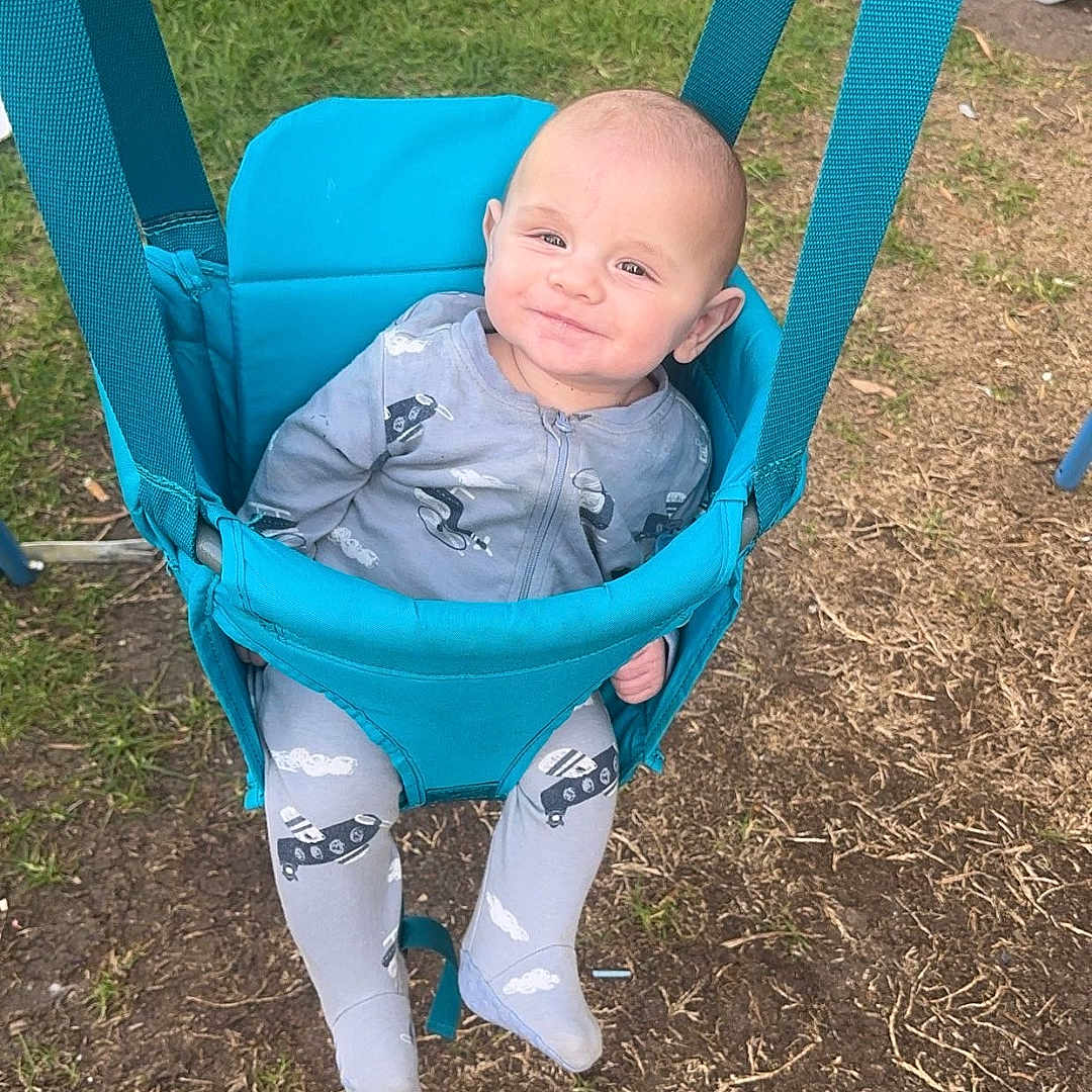 Levi joined the competition — help win amazing prizes! baby, backyard, clothing, face, footwear, grass, head, nature, outdoorplayarea, outdoors, pants, park, person, photography, plant, playarea, portrait, shoe, soil, yard