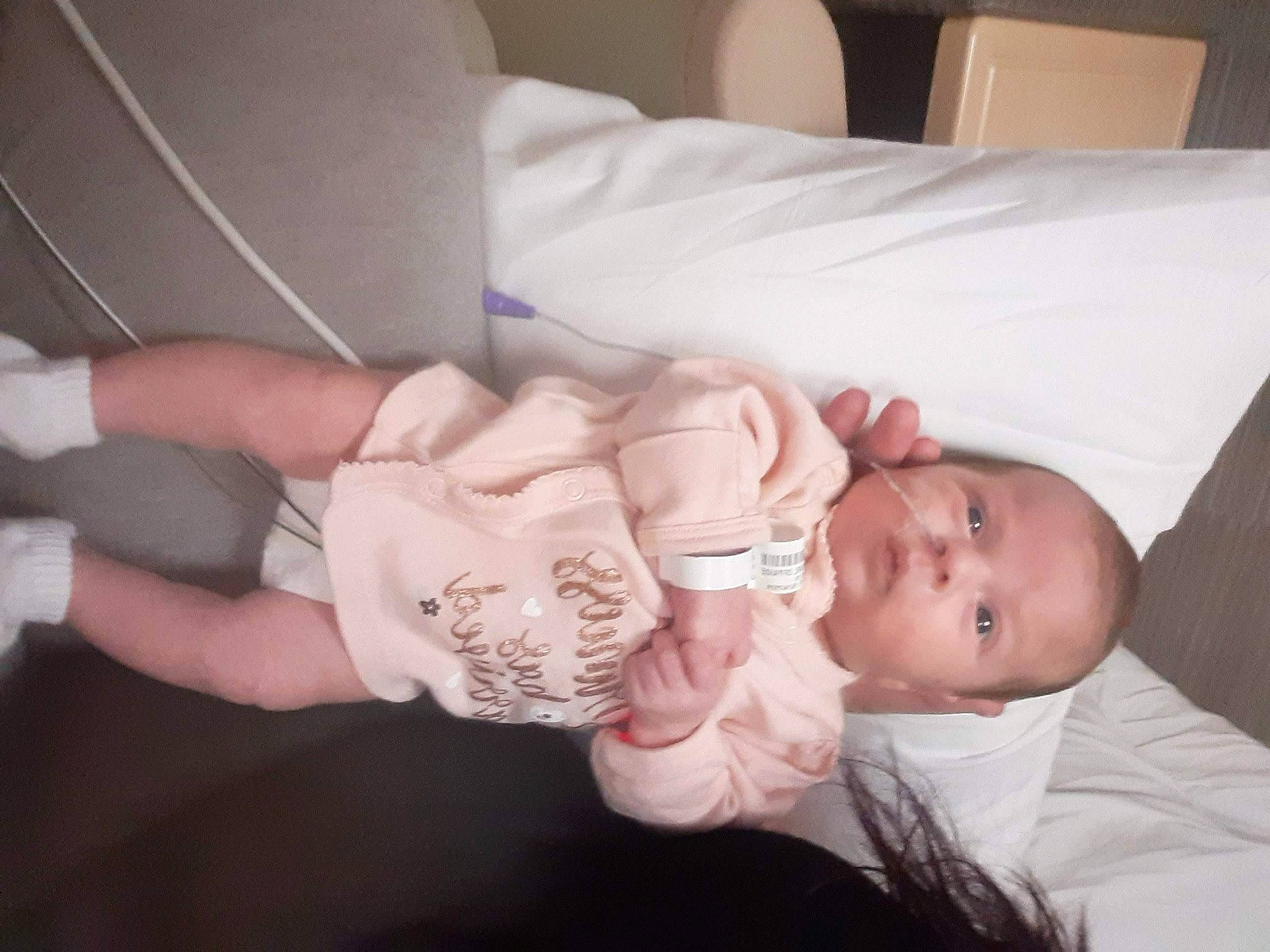 Ainsley joined the competition — help win amazing prizes! arm, baby, birth, child, childbirth, comfort, ear, finger, gesture, hand, leg, mouth, nose, person, product, skin, sleep, thumb, toddler