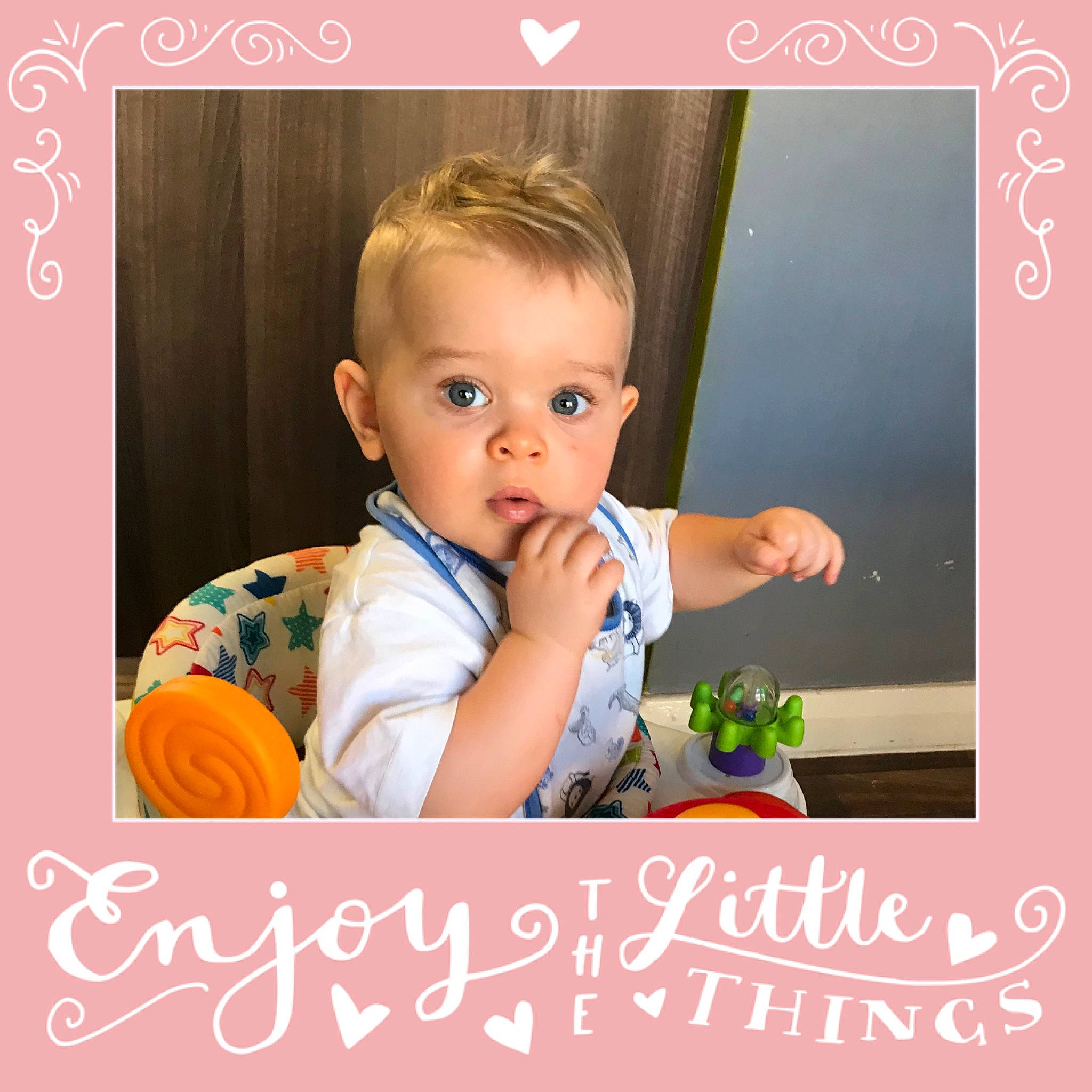 Kaylen joined the competition — help win amazing prizes! child, happy, person, photo_caption, photography, picture_frame, play, surprise, text, toddler