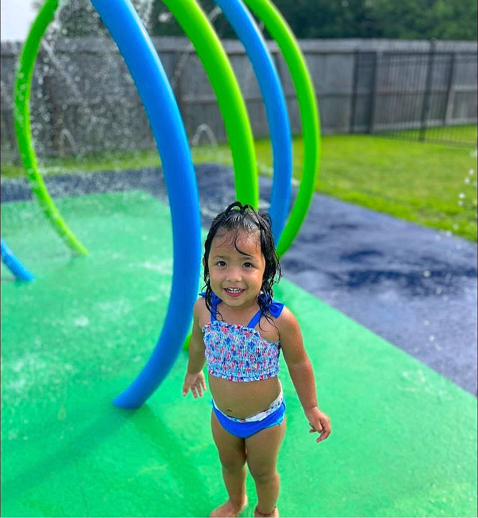 Isabella joined the competition — help win amazing prizes! aqua, azure, beauty, electric_blue, event, fun, grass, happy, human_settlement, joy, leisure, mammal, person, photograph, playground, public_space, recreation, smile, snapshot, summer