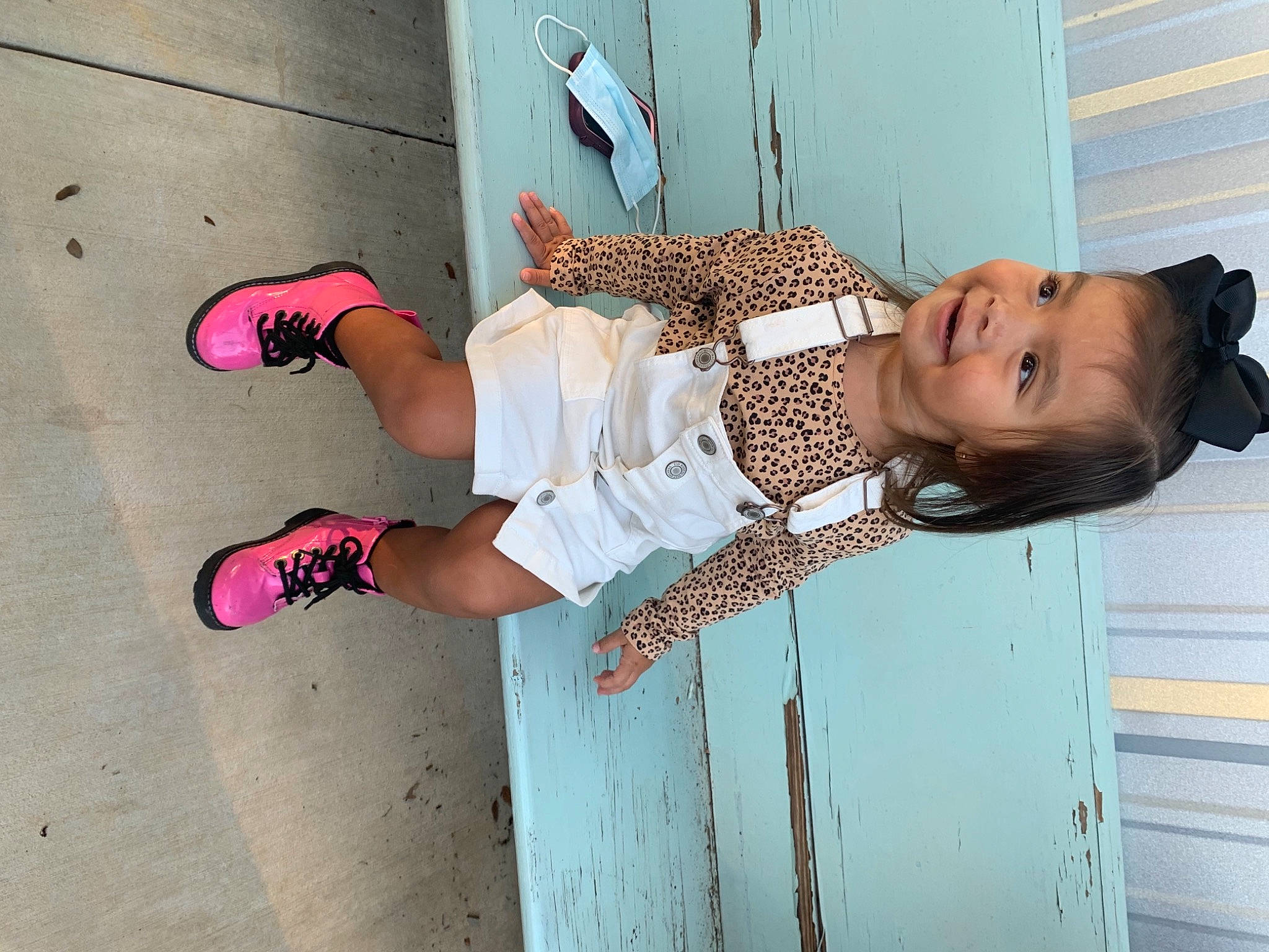 Olyvia joined the competition — help win amazing prizes! elbow, eyewear, fun, happy, human_leg, joint, joy, knee, leisure, pattern, person, pink, smile, street_fashion, textile, thigh, toddler, waist, wall, window