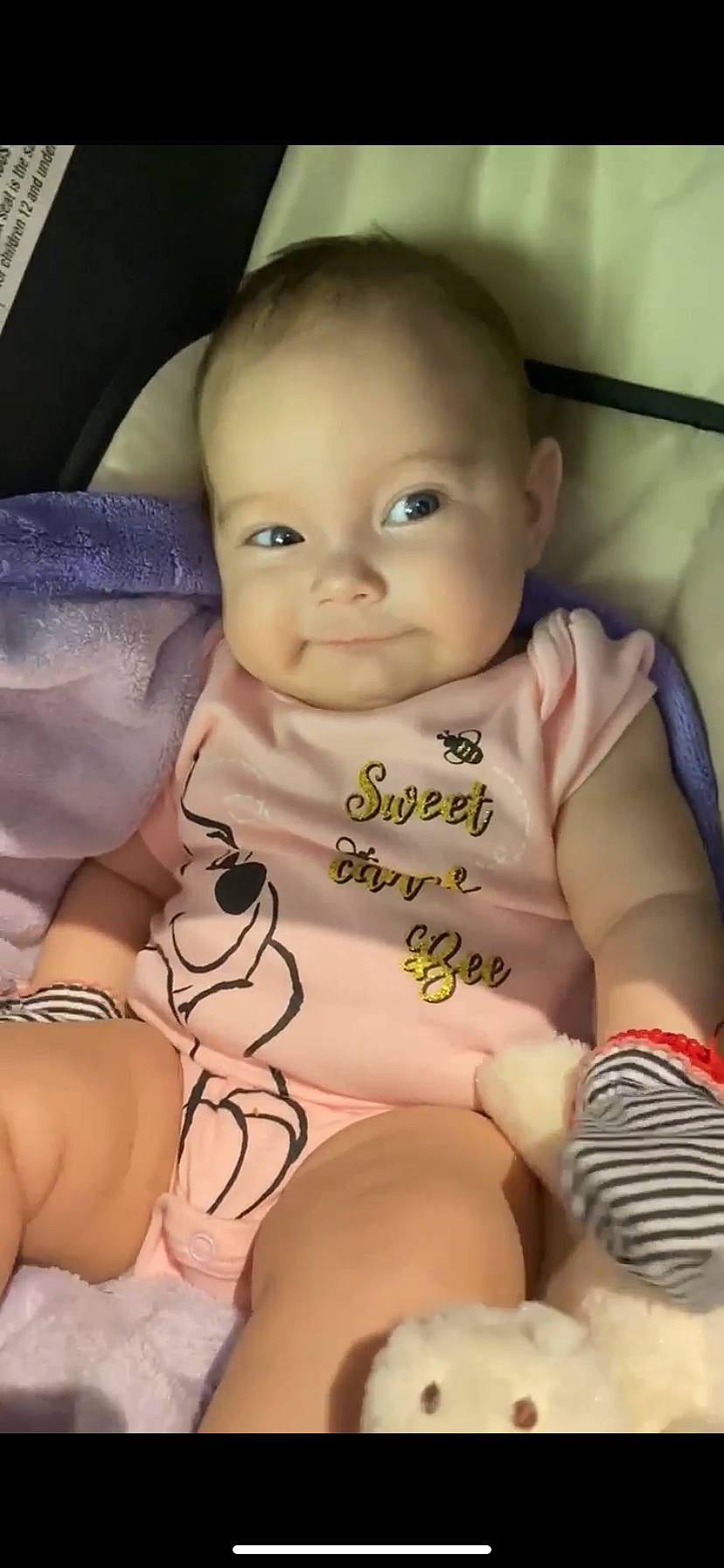 Elena is registered to the contest to win money with this photo: arm, baby, cheek, comfort, eye, facial_expression, finger, hand, head, human, human_body, joint, leg, mammal, mouth, nose, person, product, skin, stomach