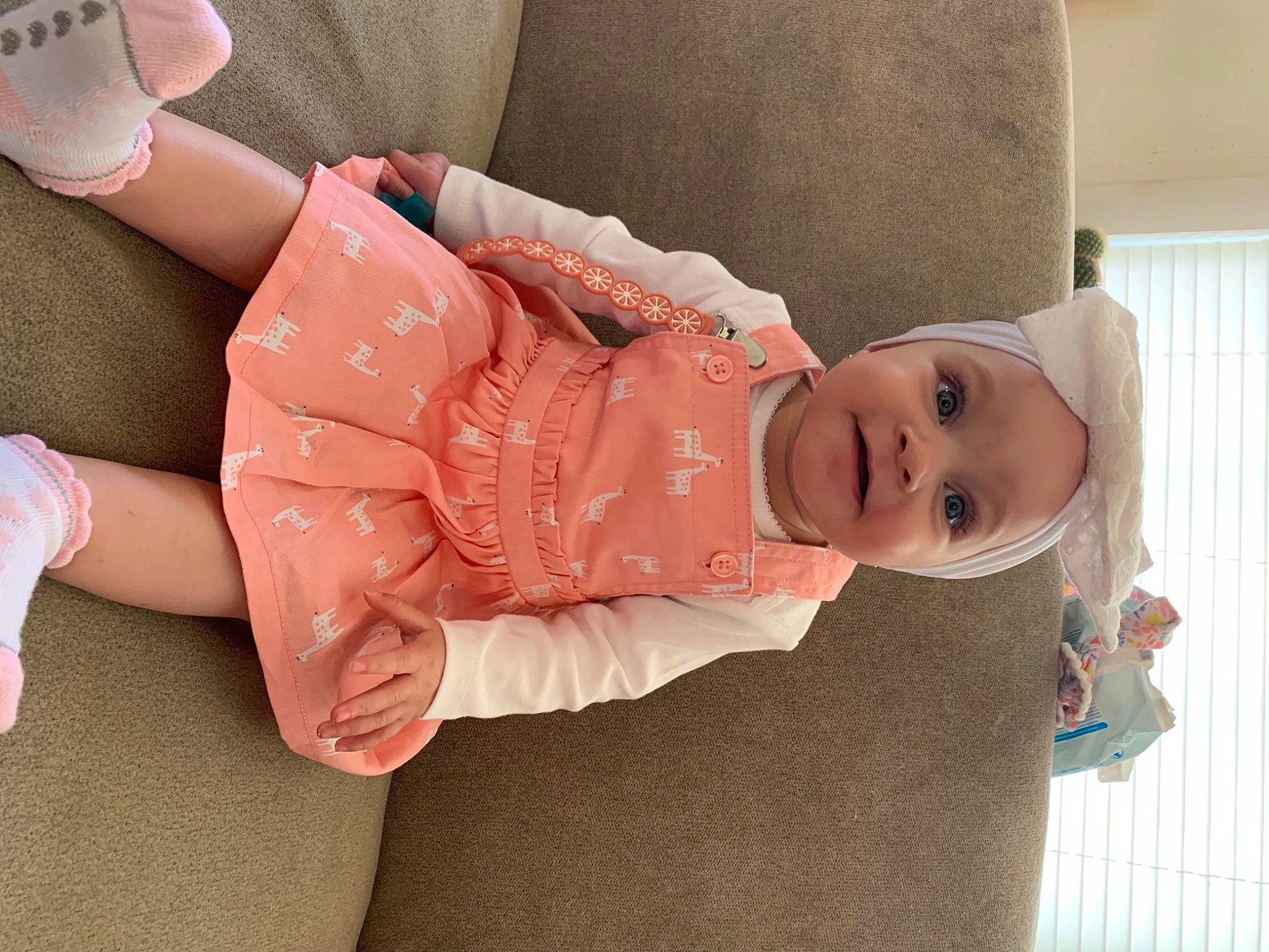 Amayah joined the competition — help win amazing prizes! abdomen, baby, baby_products, baby_toddler_clothing, cheek, child, comfort, gesture, glasses, human_body, human_leg, joy, leg, person, pink, product, skin, sleeve, textile, thigh