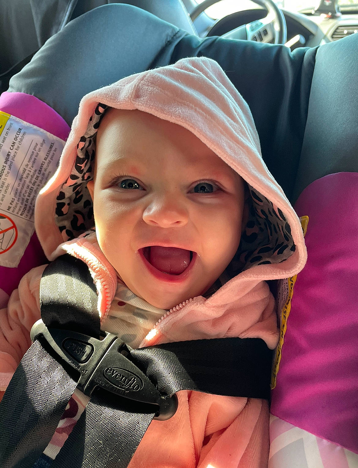 Amayah joined the competition — help win amazing prizes! baby, baby_carriage, baby_products, beauty, car_seat, cheek, child, comfort, cool, event, face, fun, happy, hat, headwear, mouth, person, pink, product, skin