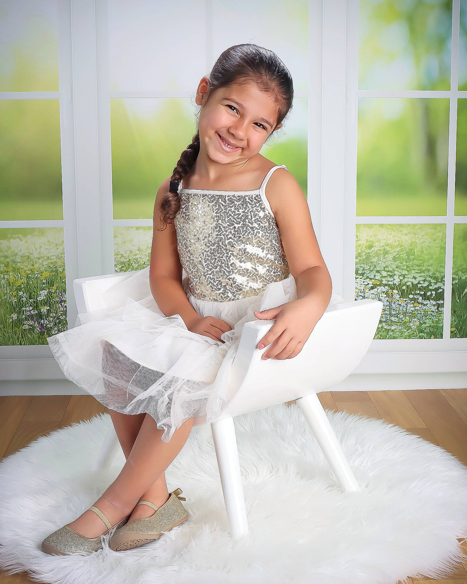 Eliyana is registered to the contest to win money with this photo: arm, dress, face, fashion_design, flash_photography, hair, happy, head, human_body, joy, knee, leg, neck, person, plant, shoulder, skin, sleeve, smile, thigh