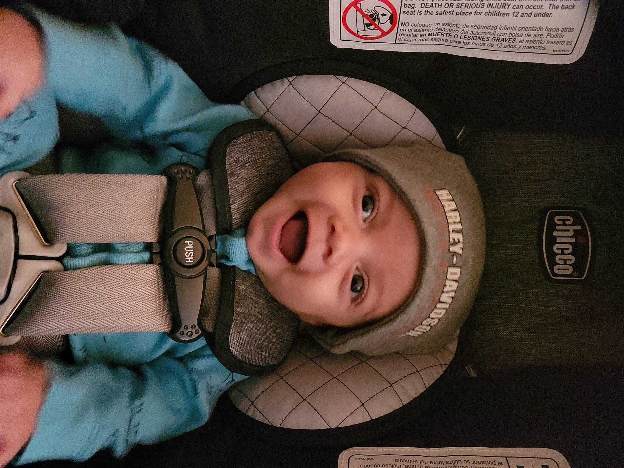 Eric joined the competition — help win amazing prizes! baby, baseball_cap, cap, car_seat, cheek, child, comfort, eye, eyebrow, eyelash, finger, happy, headgear, headwear, mouth, nose, person, personal_protective_equipment, skin, smile