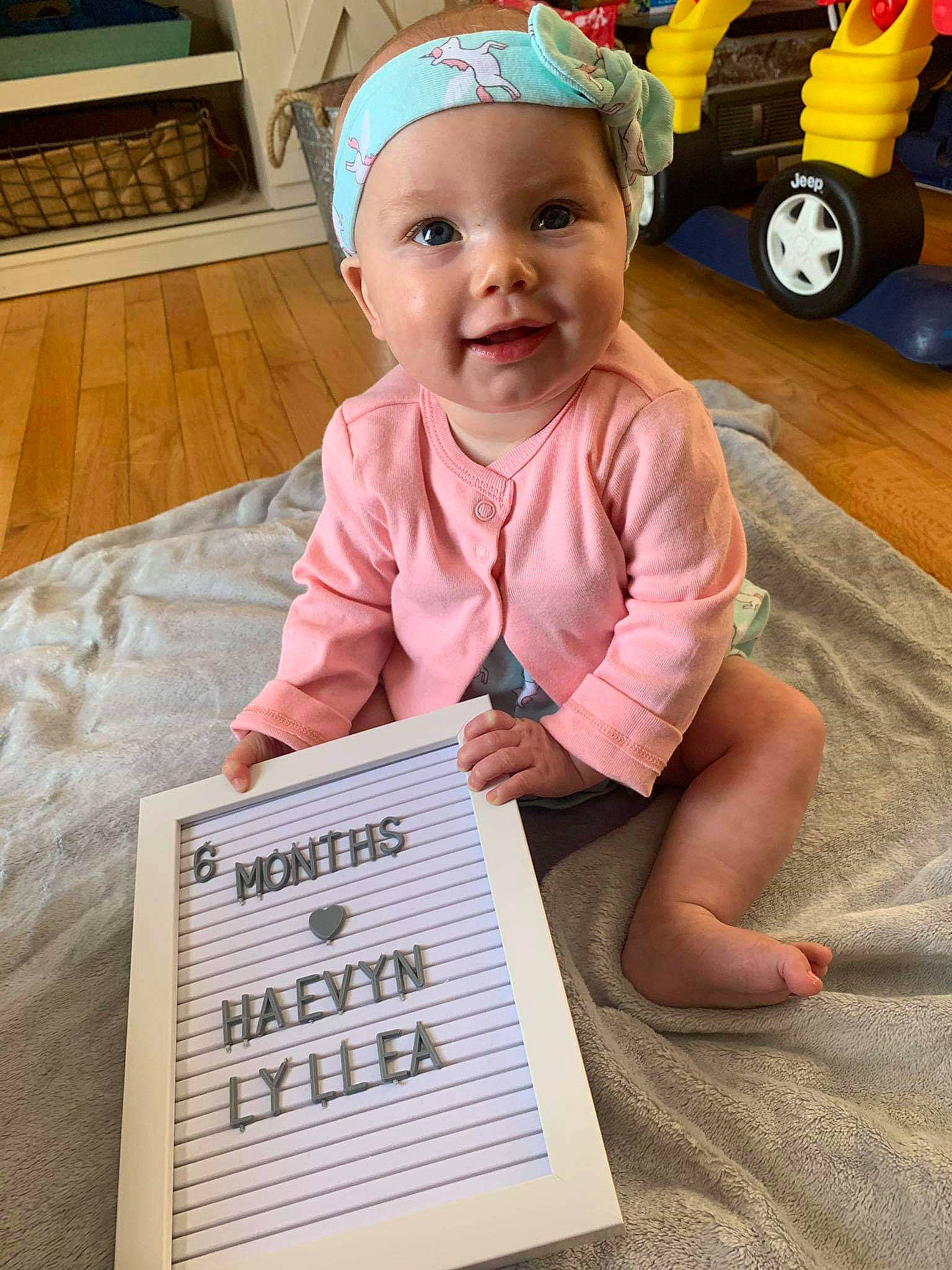 Haevyn joined the competition — help win amazing prizes! baby, child, headgear, headwear, joy, person, smile, toddler