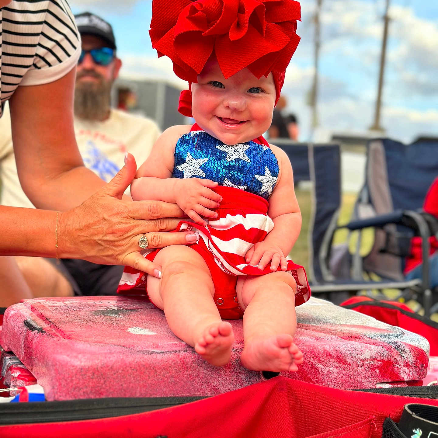 Bryndle joined the competition — help win amazing prizes! accessories, adult, baby, baseballcap, cap, clothing, dress, face, hat, head, male, man, people, person, photography, portrait, shorts, summer, sunglasses, t_shirt