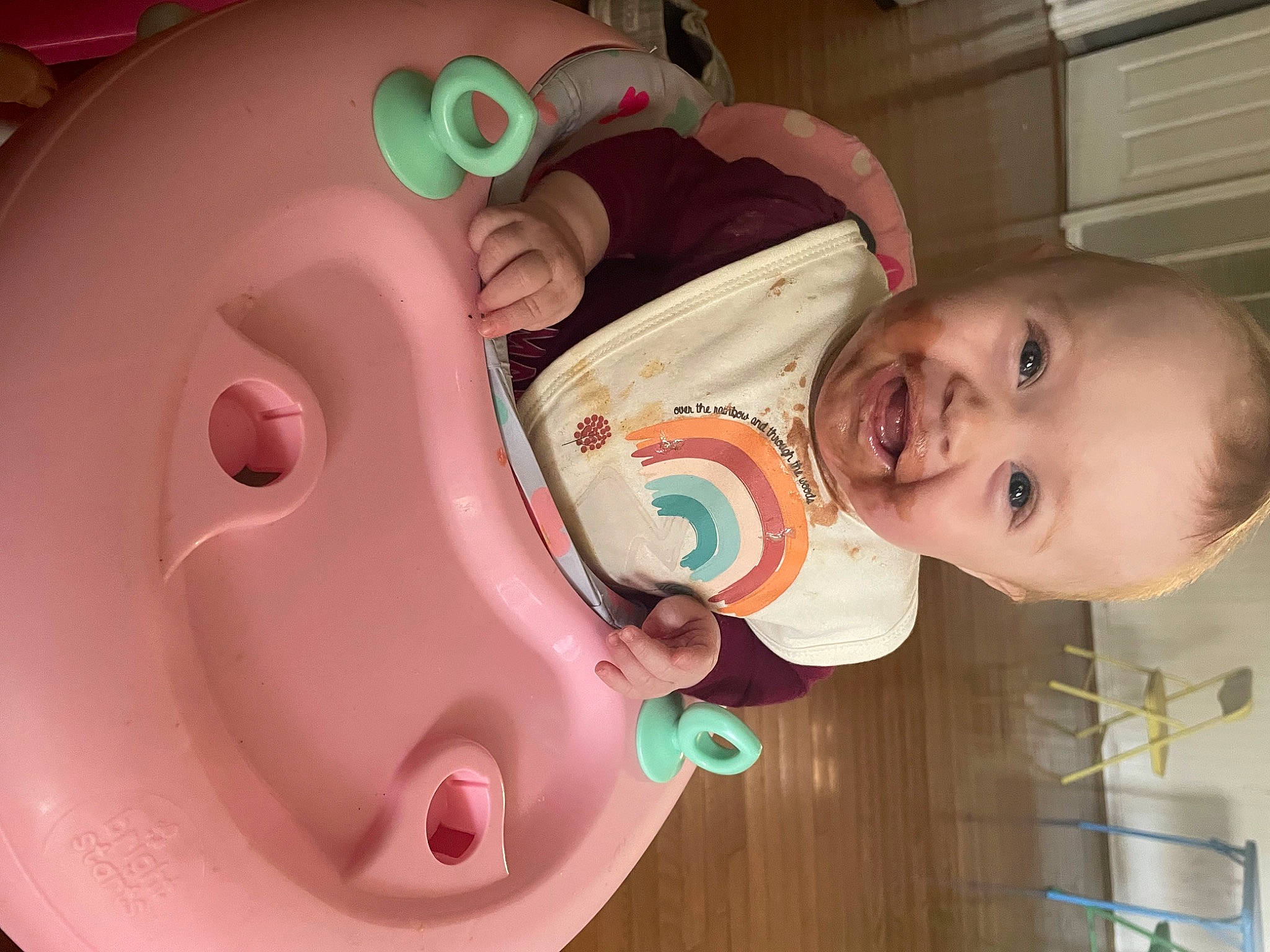 Oaklynn is registered to the contest to win money with this photo: baby, baby_products, baby_safety, baby_toddler_clothing, cheek, chin, ear, eye, eyelash, facial_expression, fun, head, headgear, mouth, nose, person, pink, skin, smile, toddler