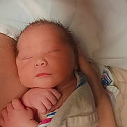 Dakota joined the competition — help win amazing prizes! newborn, baby, infant, sleeping, hospital, blanket, arm, skin, peaceful, resting, wrapped, human, child, portrait, closeup, cute, tender, soft, healthcare, love