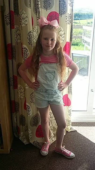 Evie-mae joined the competition — help win amazing prizes! child, clothing, day, dress, human_positions, pink, toddler