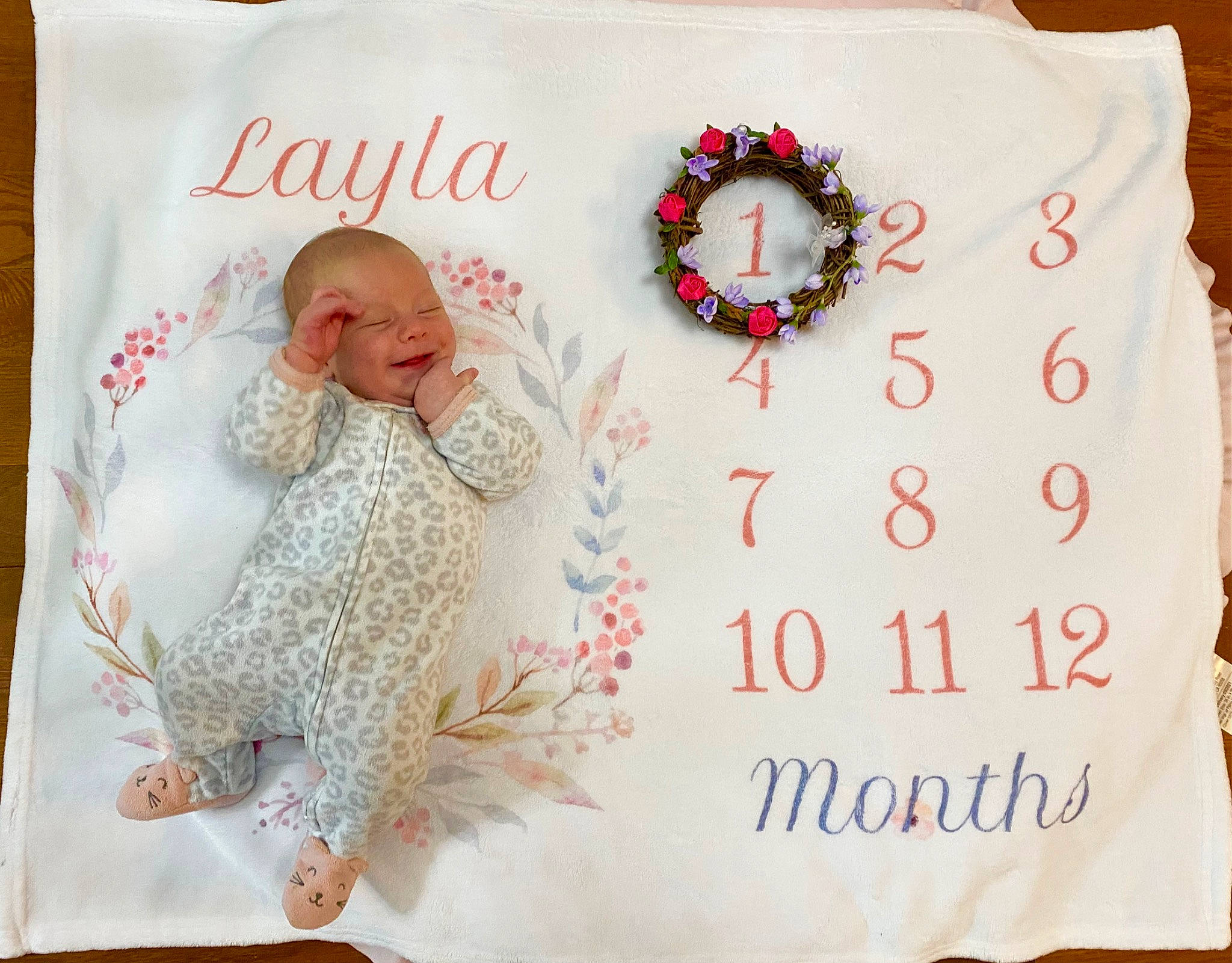Layla joined the competition — help win amazing prizes! art, baby, baby_toddler_clothing, child, creative_arts, design, event, fashion_accessory, font, happy, holiday, jewellery, linens, pattern, person, pink, product, textile, toddler, white