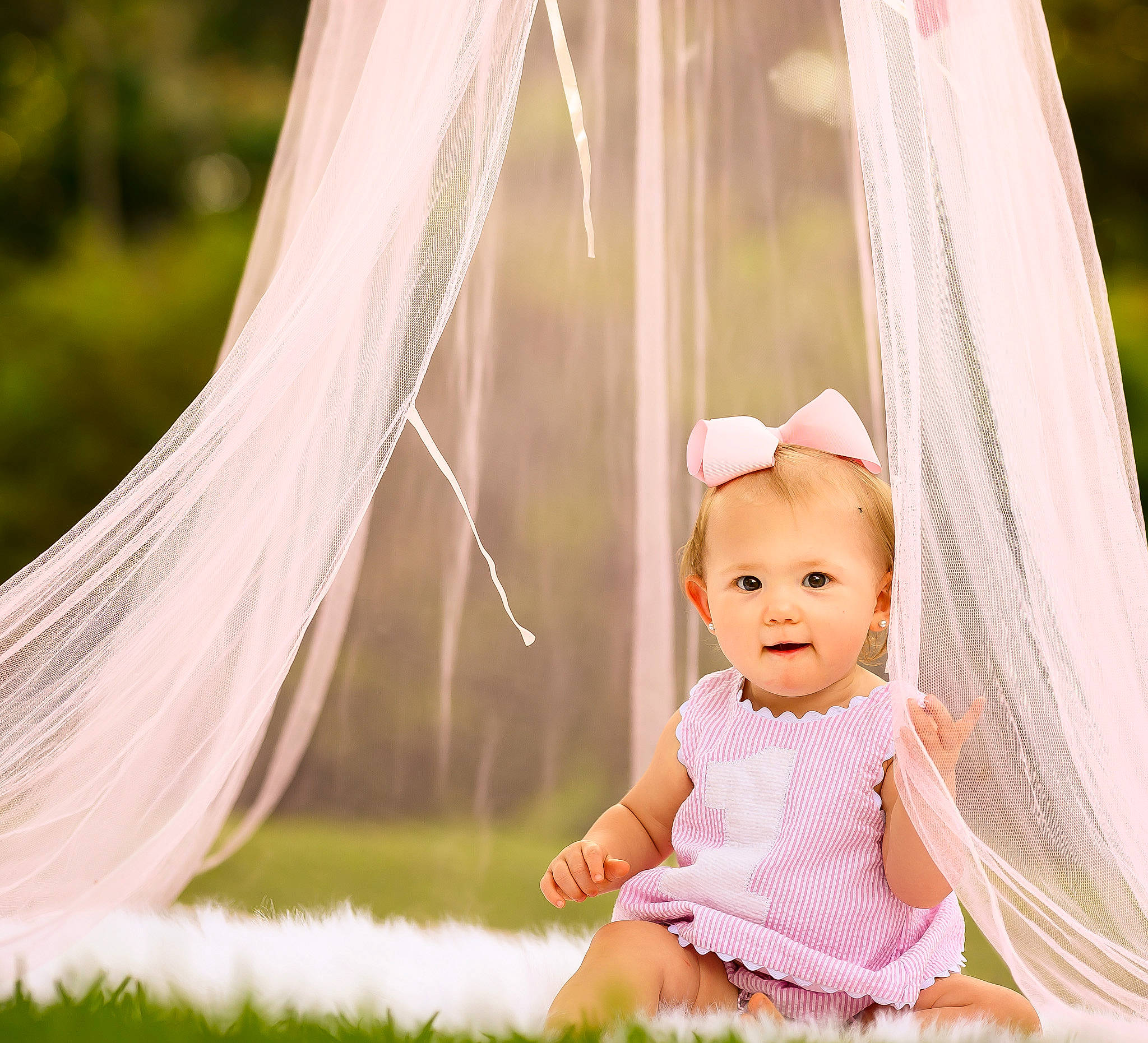 Haven joined the competition — help win amazing prizes! baby, baby_toddler_clothing, bridal_accessory, bridal_clothing, dress, event, fashion_accessory, fun, gesture, grass, happy, leisure, peach, people_in_nature, person, plant, toddler, tree, wedding_ceremony_supply, white