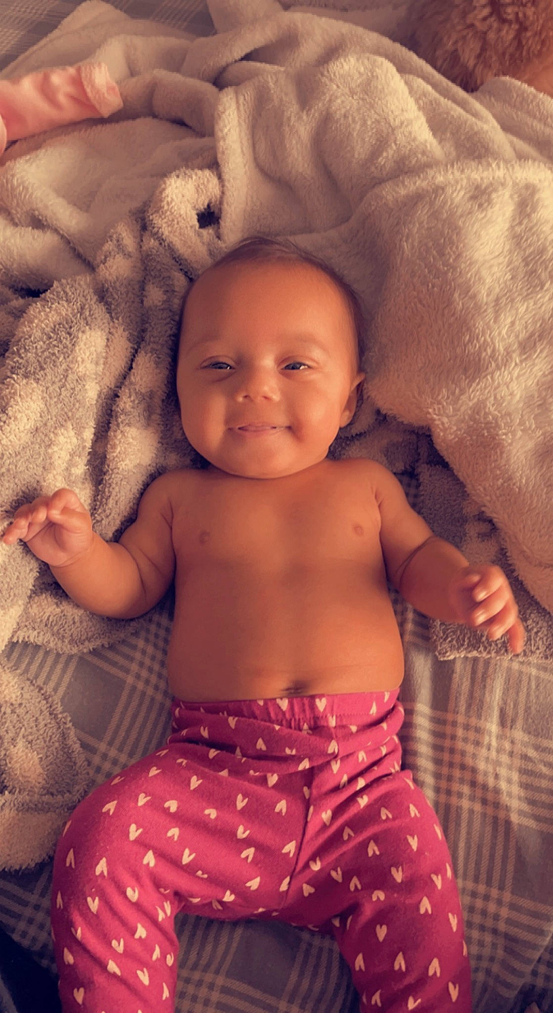 Oaklee joined the competition — help win amazing prizes! arm, baby_toddler_clothing, cheek, chin, comfort, eye, eyebrow, finger, flash_photography, happy, head, iris, joy, lip, mouth, muscle, nose, person, skin, smile