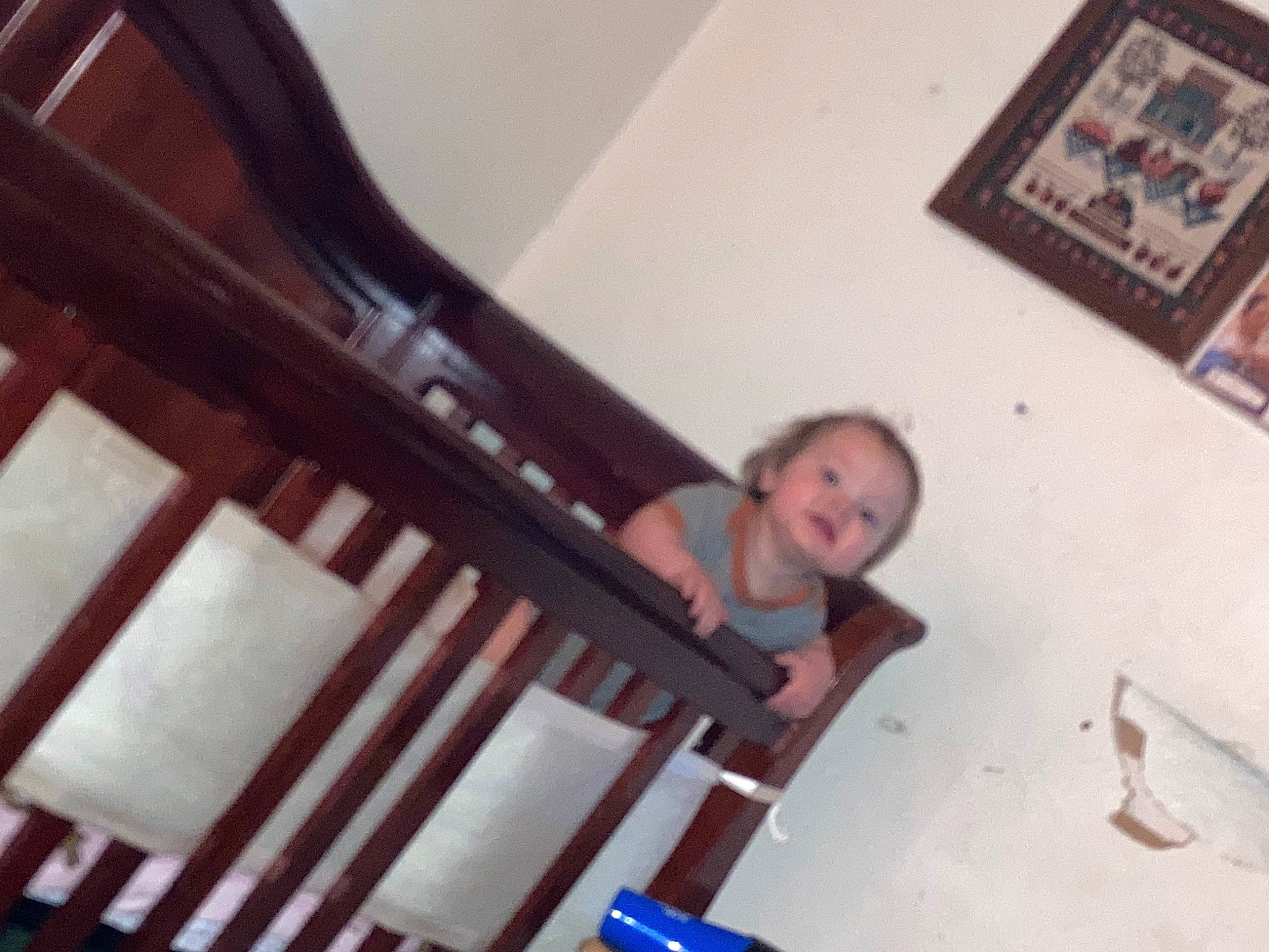 Justin joined the competition — help win amazing prizes! child, elbow, flooring, fun, handrail, hardwood, keyboard, leisure, metal, person, picture_frame, room, sitting, smile, stairs, t_shirt, toddler, varnish, white, wood