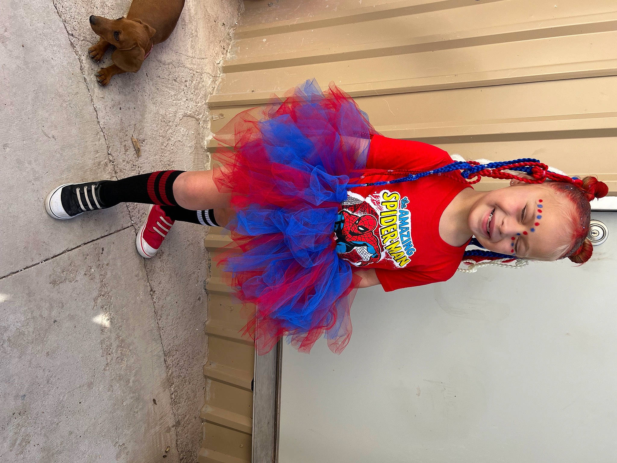 Willow joined the competition — help win amazing prizes! costume, electric_blue, event, foot, fun, happy, human_leg, leg, sandal, textile, thigh, tradition, trunk, wrist