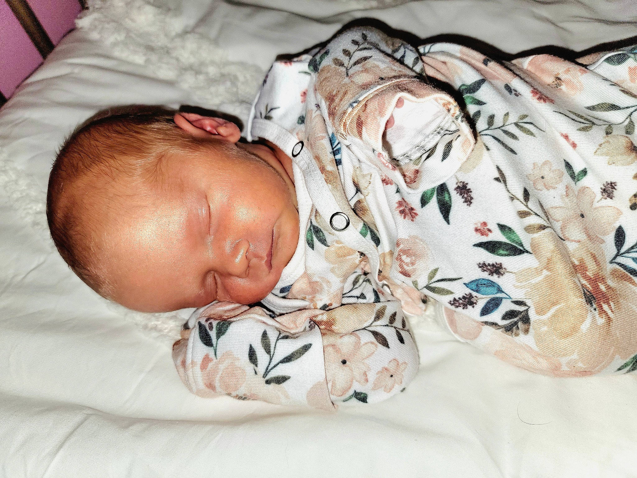 Charlotte is registered to the contest to win money with this photo: baby, baby_products, baby_sleeping, baby_toddler_clothing, bed_sheet, bedding, bedtime, blanket, child, comfort, flesh, linens, nap, pattern, person, room, skin, sleep, sleeve, textile