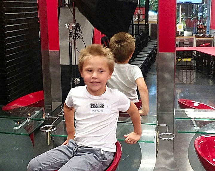 Mitchell joined the competition — help win amazing prizes! child, fun, leg, person, play, recreation, sitting, t_shirt, toddler