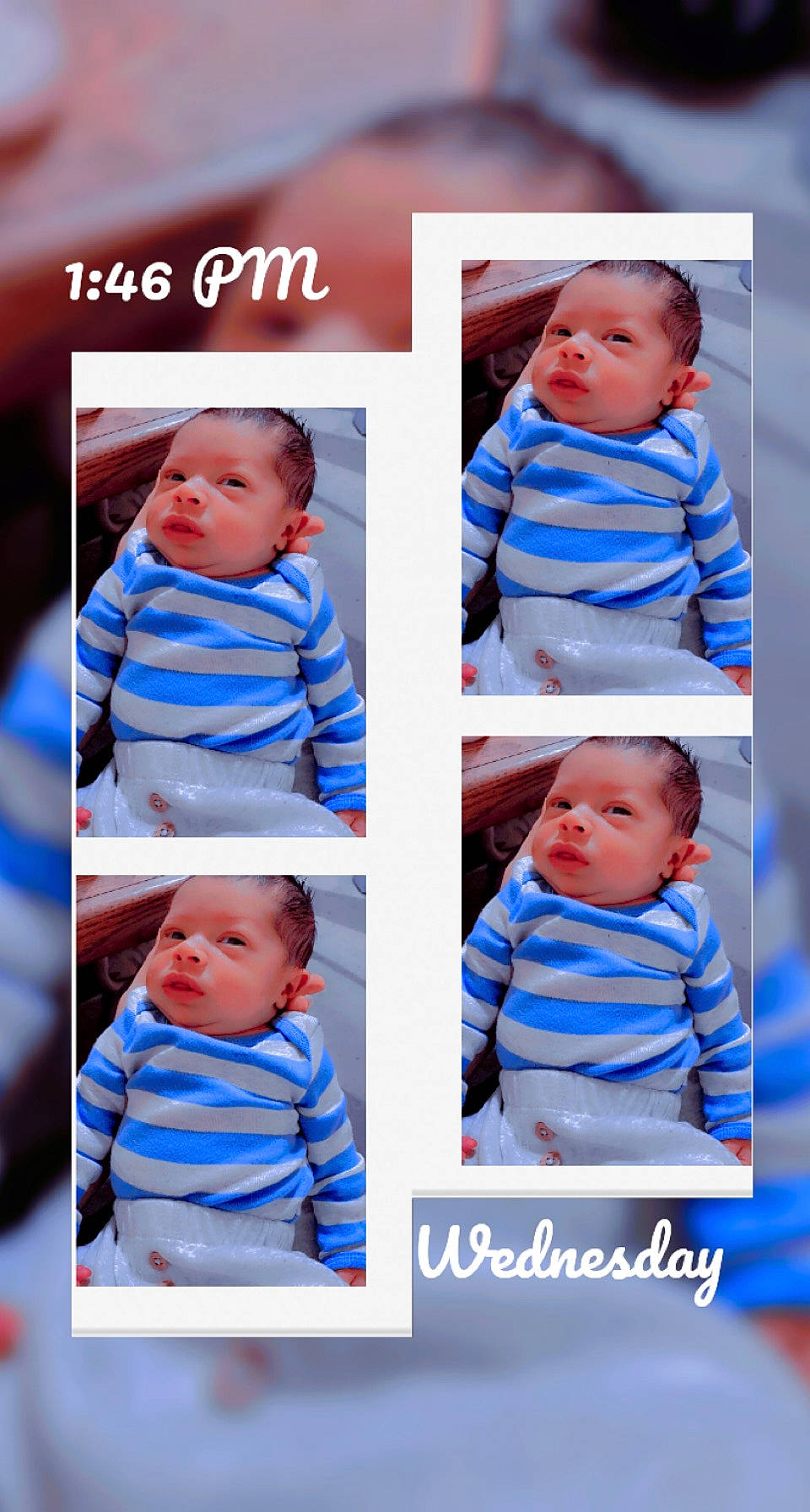 Caspian joined the competition — help win amazing prizes! azure, baby, baby_toddler_clothing, blue, cheek, child, clothing, collar, electric_blue, face, facial_expression, happy, outerwear, pattern, person, photograph, product, skin, sleeve, textile