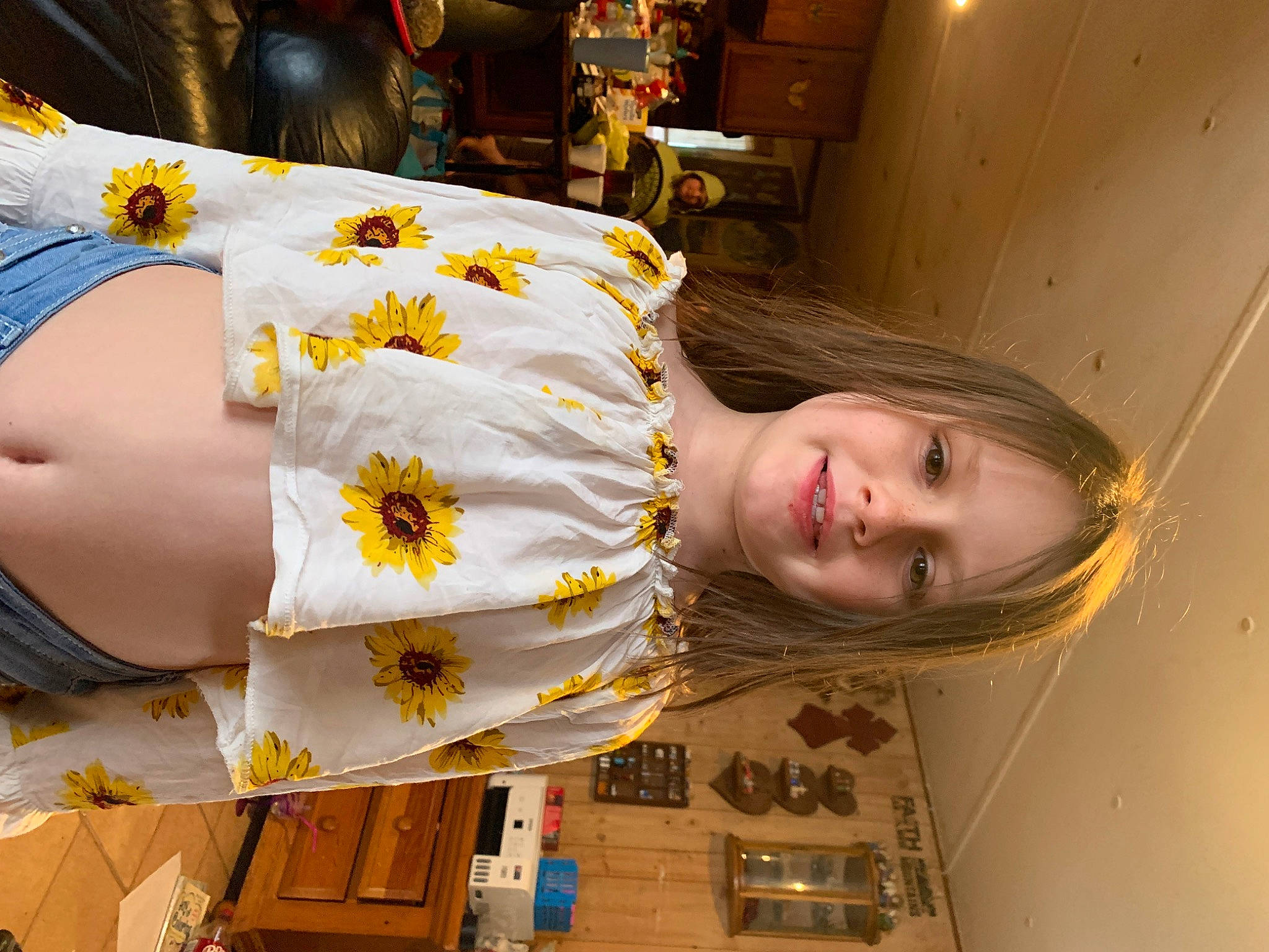 Jasmine joined the competition — help win amazing prizes! abdomen, child, dress, event, flooring, fun, happy, human_leg, joy, nail, pattern, person, plant, room, smile, t_shirt, thigh, tree, wood, wrist