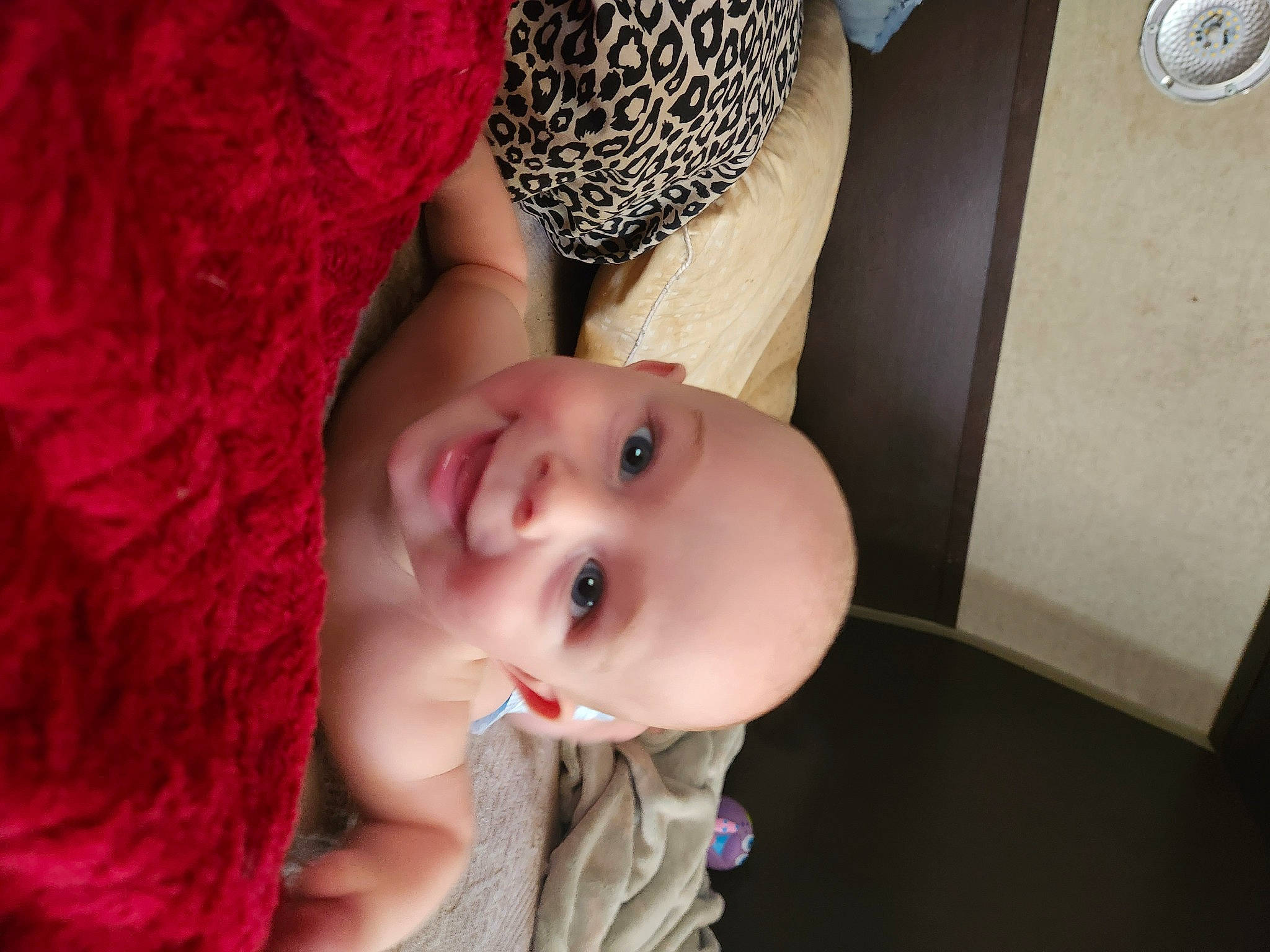 Colton joined the competition — help win amazing prizes! baby, baby_toddler_clothing, child, comfort, eyelash, fashion_accessory, finger, flash_photography, flooring, happy, hat, iris, joy, lip, nose, pattern, person, room, skin, smile