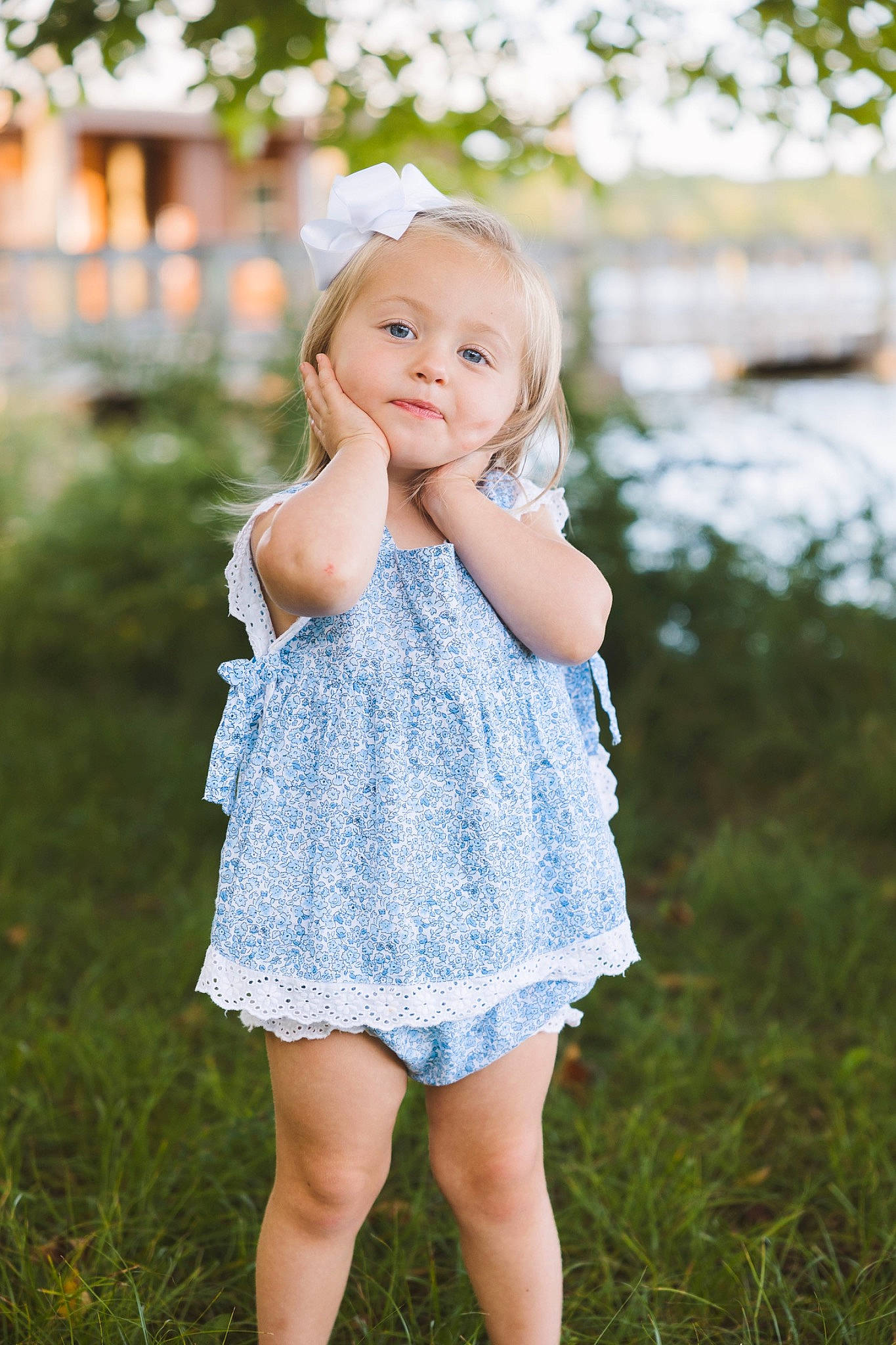 Parker joined the competition — help win amazing prizes! baby_toddler_clothing, blond, brown_hair, child, day_dress, dress, flash_photography, fun, grass, hair, happy, one_piece_garment, people_in_nature, person, plant, shoulder, skin, sleeve, smile, sunlight