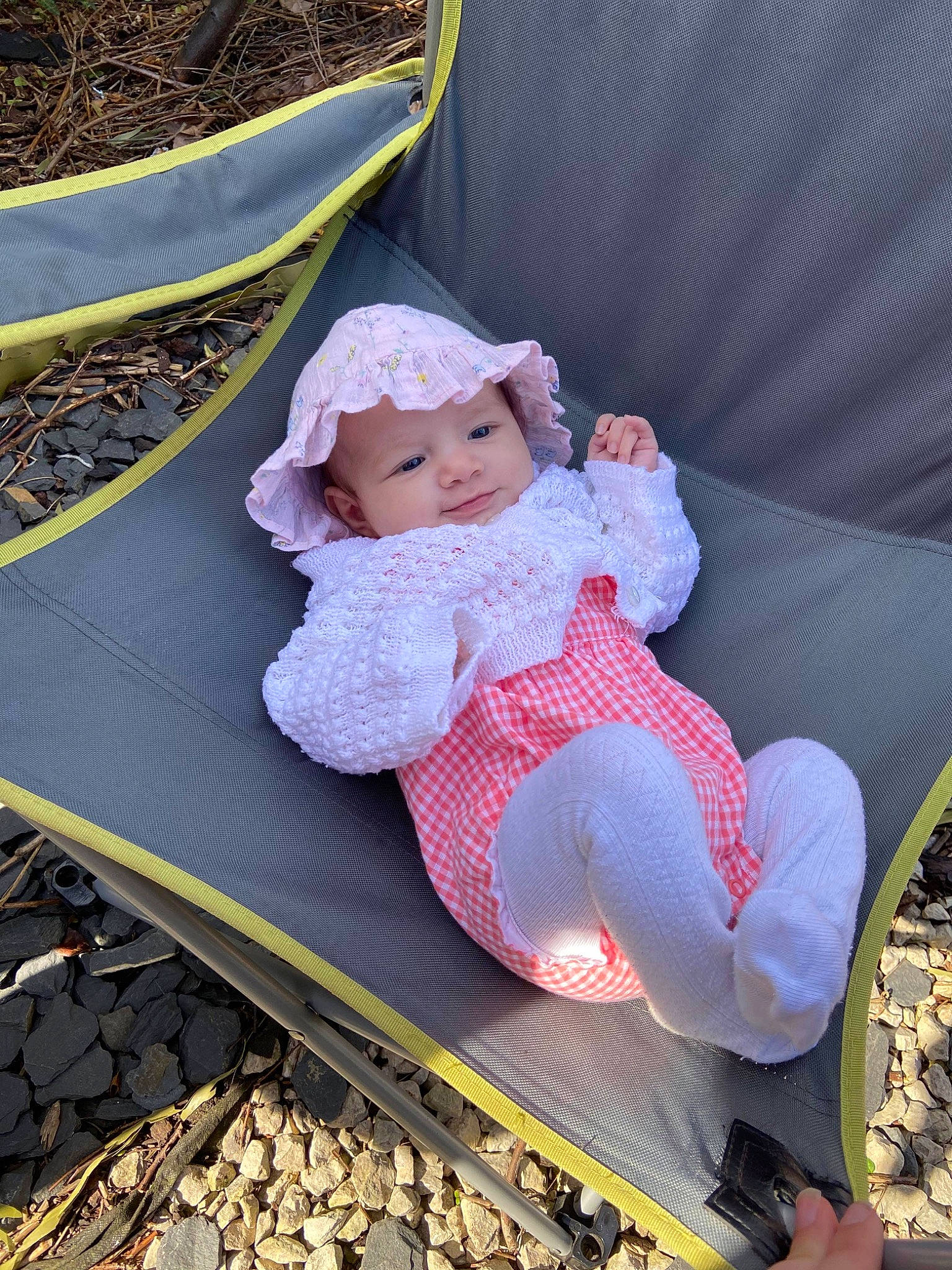 Harriet joined the competition — help win amazing prizes! child, doll, headwear, person, pink, sitting, toddler, toy