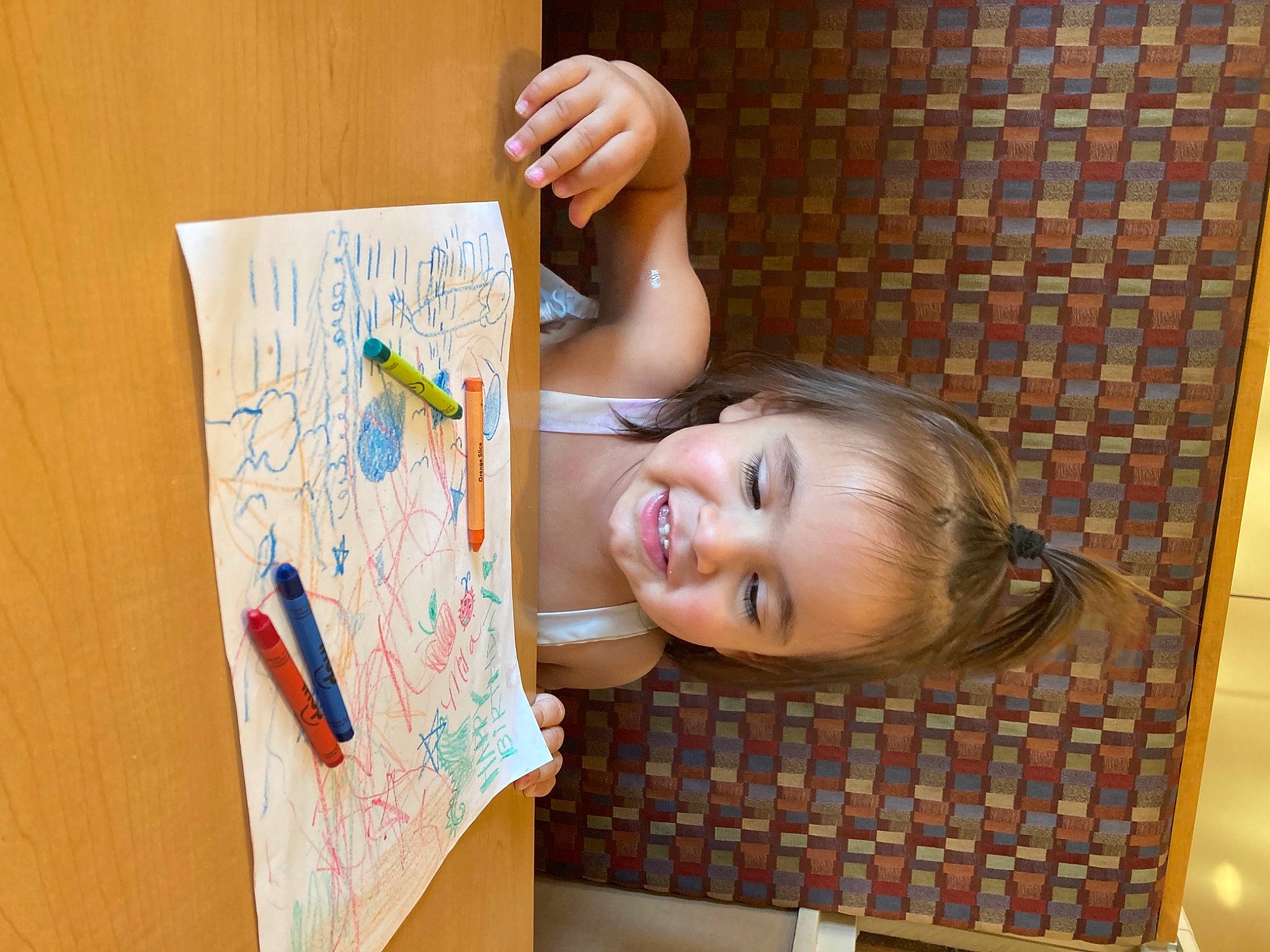 Mila joined the competition — help win amazing prizes! art, beauty, child, child_art, drawing, flooring, fun, happy, illustration, leisure, paint, pattern, person, play, room, smile, stationery, toddler, visual_arts, wood