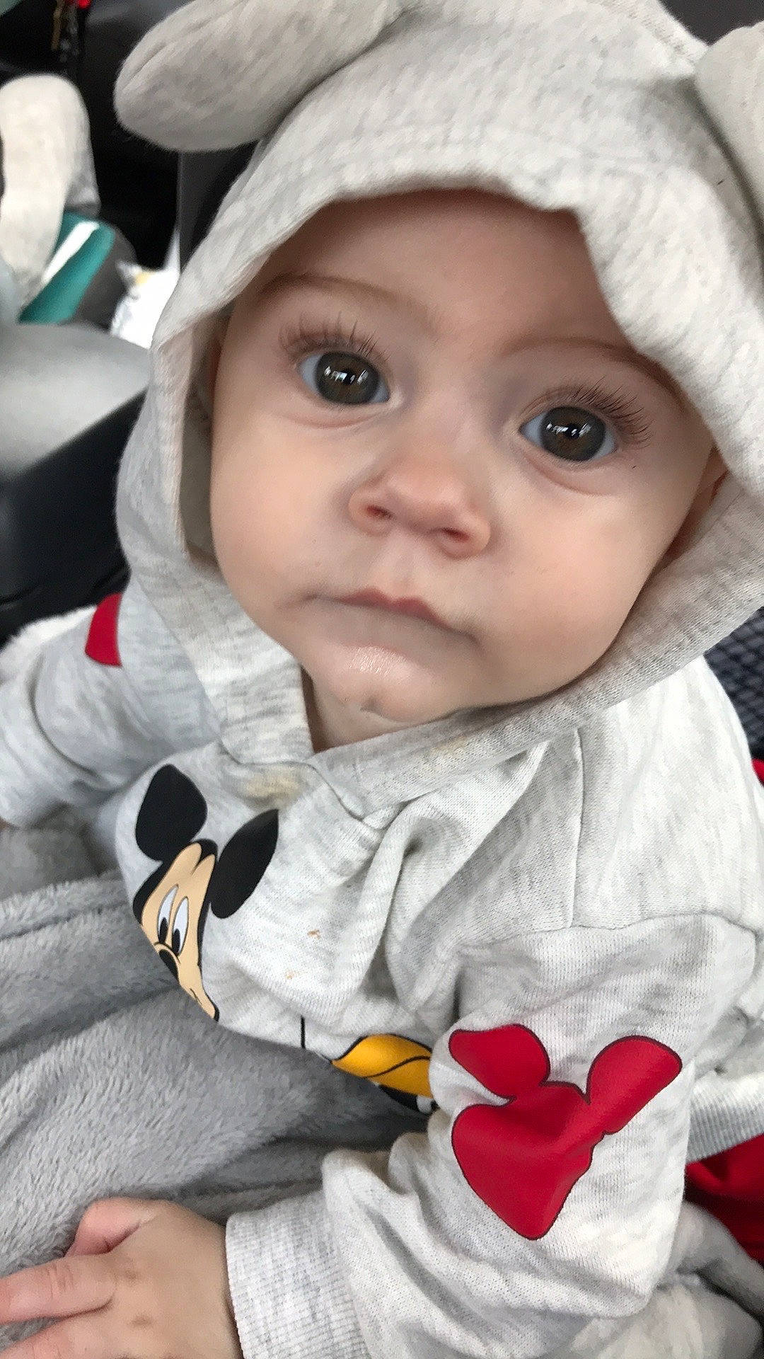 Elijah is registered to the contest to win money with this photo: baby, cheek, child, eye, face, head, headgear, headwear, lip, nose, person, skin, smile, toddler