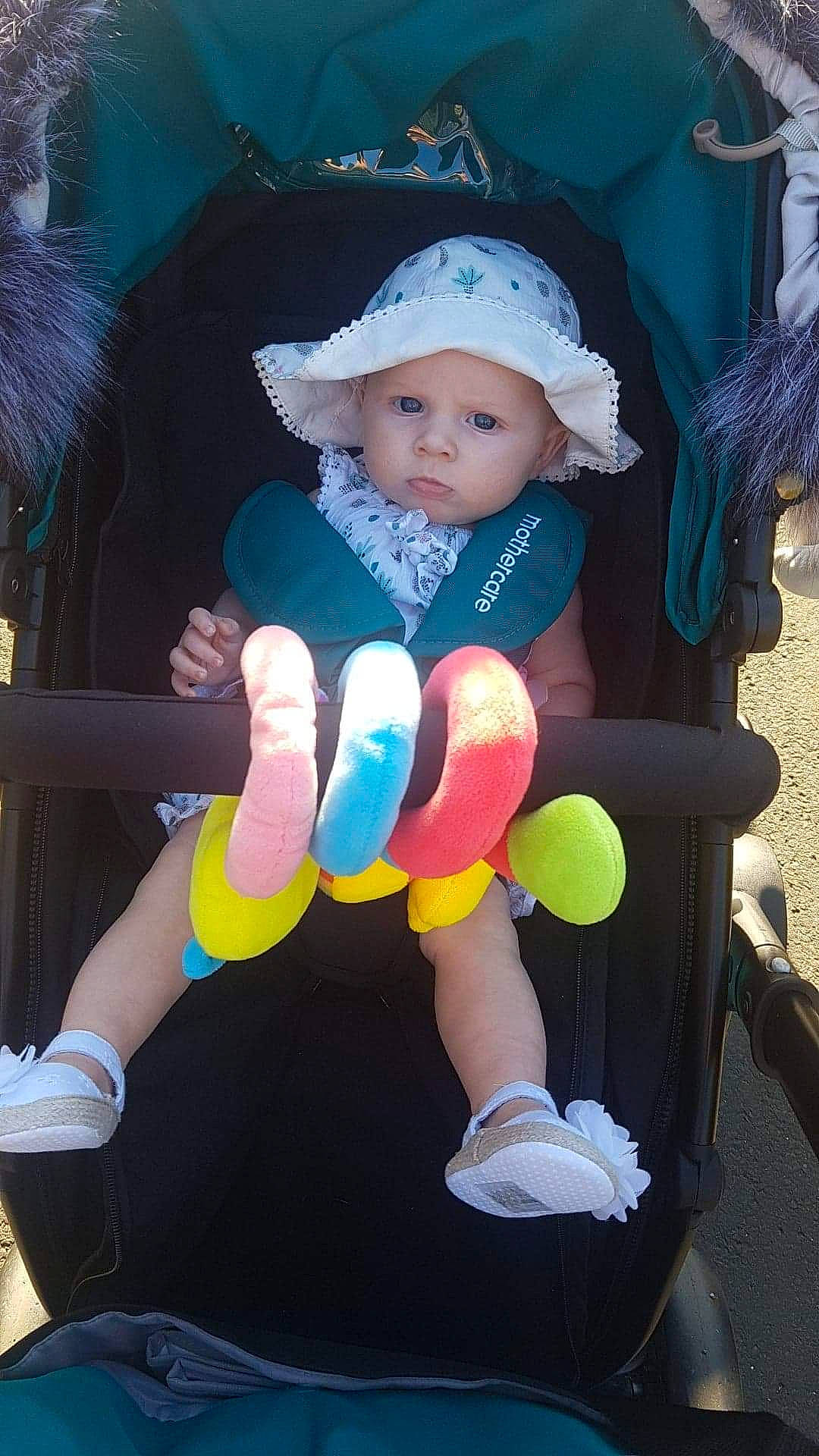 Lilly-mae joined the competition — help win amazing prizes! baby, baby_products, child, fun, headwear, person, play, product, smile, toddler, toy, vacation