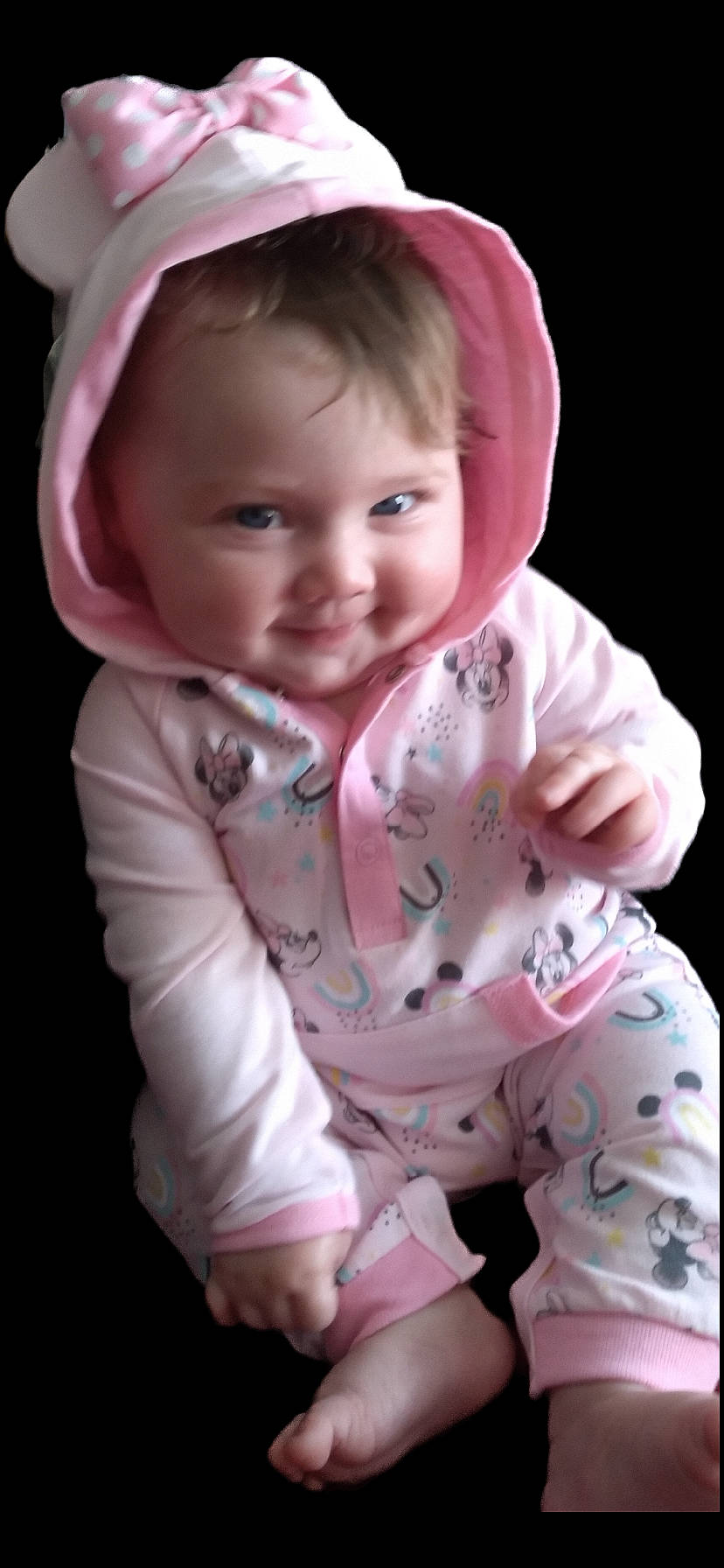 Everleigh joined the competition — help win amazing prizes! arm, baby, baby_toddler_clothing, beauty, cheek, child, comfort, eye, face, finger, hand, happy, human_body, magenta, nose, person, pink, skin, sleeve, smile