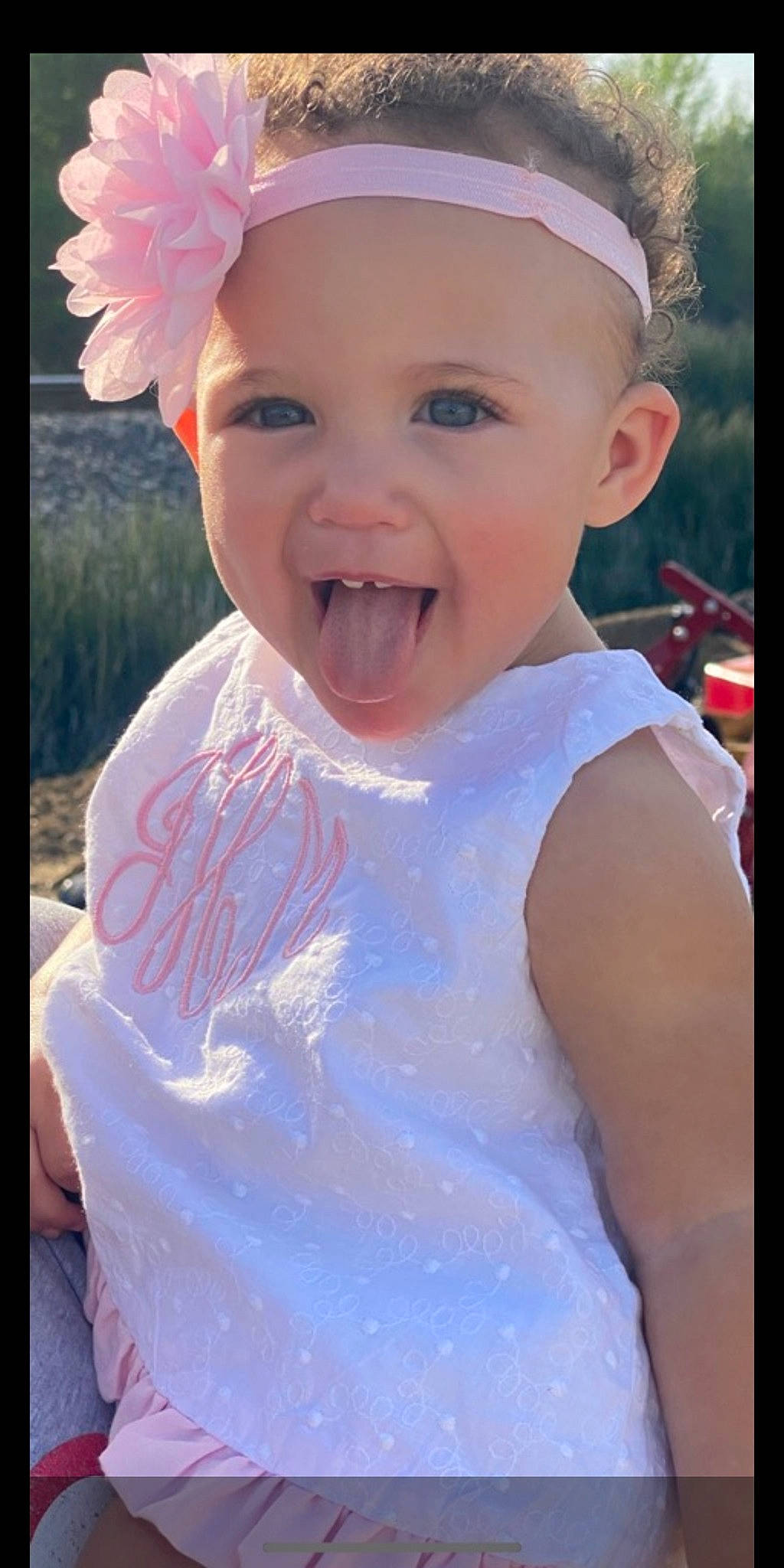 Journey is registered to the contest to win money with this photo: baby, baby_toddler_clothing, beauty, cap, child, cool, facial_expression, fun, gesture, hairstyle, happy, lip, person, pink, product, sleeve, smile, summer, t_shirt, toddler