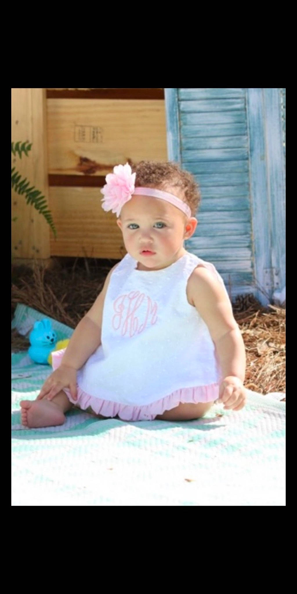 Journey joined the competition — help win amazing prizes! baby, baby_toddler_clothing, child, face, fashion_accessory, flash_photography, flower, hair_accessory, happy, headband, headpiece, headwear, jewellery, pattern, peach, person, petal, pink, plant, sitting