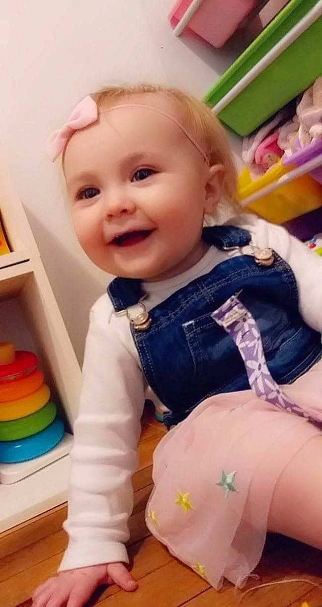 Melani is registered to the contest to win money with this photo: baby, cheek, child, joy, person, play, product, skin, smile, toddler, toy