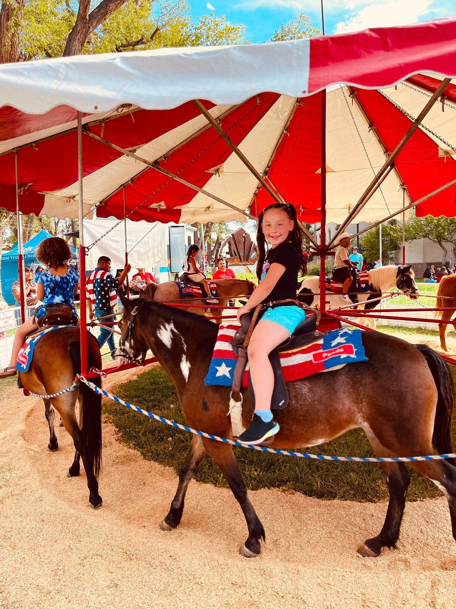Amaya joined the competition — help win amazing prizes! animal_sports, bit, bridle, cloud, equestrian_sport, equestrianism, halter, horse, horse_supplies, horse_tack, joy, leisure, mane, outdoor_recreation, pack_animal, person, recreation, rein, saddle, sky