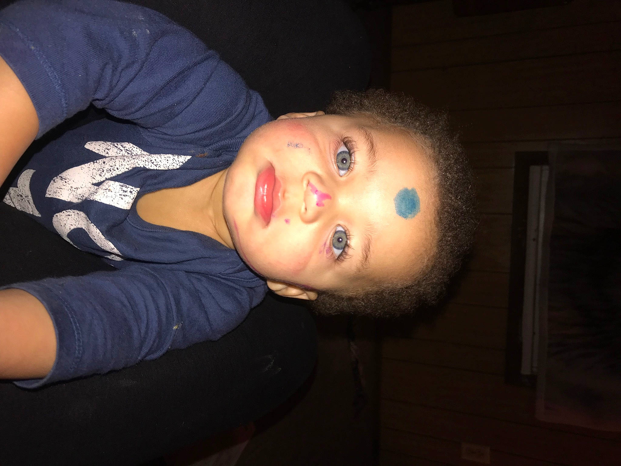 Darrell is registered to the contest to win money with this photo: baby_toddler_clothing, cheek, chest, child, elbow, electric_blue, eyebrow, eyelash, flash_photography, flesh, fun, iris, lip, mouth, person, portrait_photography, sleeve, throat, toddler, wrist