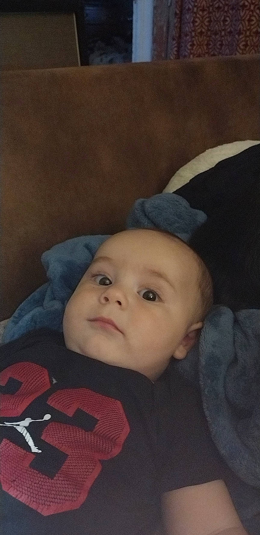 Jaxon joined the competition — help win amazing prizes! baby, baby_toddler_clothing, cap, carmine, cheek, child, comfort, cool, electric_blue, fashion_accessory, flash_photography, happy, lip, mouth, nose, outerwear, person, skin, sleeve, smile