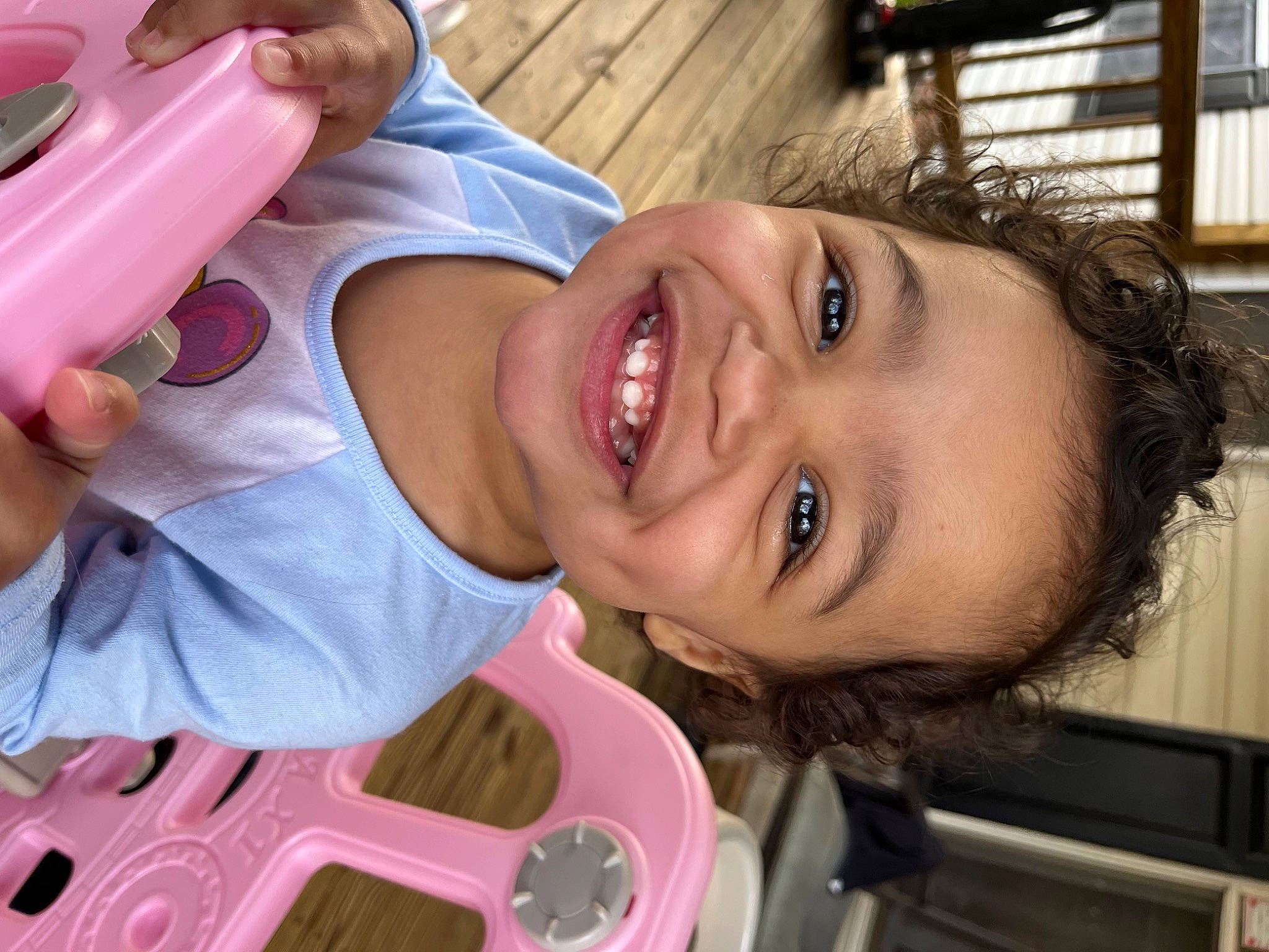 Addison joined the competition — help win amazing prizes! cheek, child, drinkware, eyebrow, eyelash, fun, happy, jaw, joy, lip, mouth, neck, nose, person, skin, smile, throat, thumb, toddler, tooth