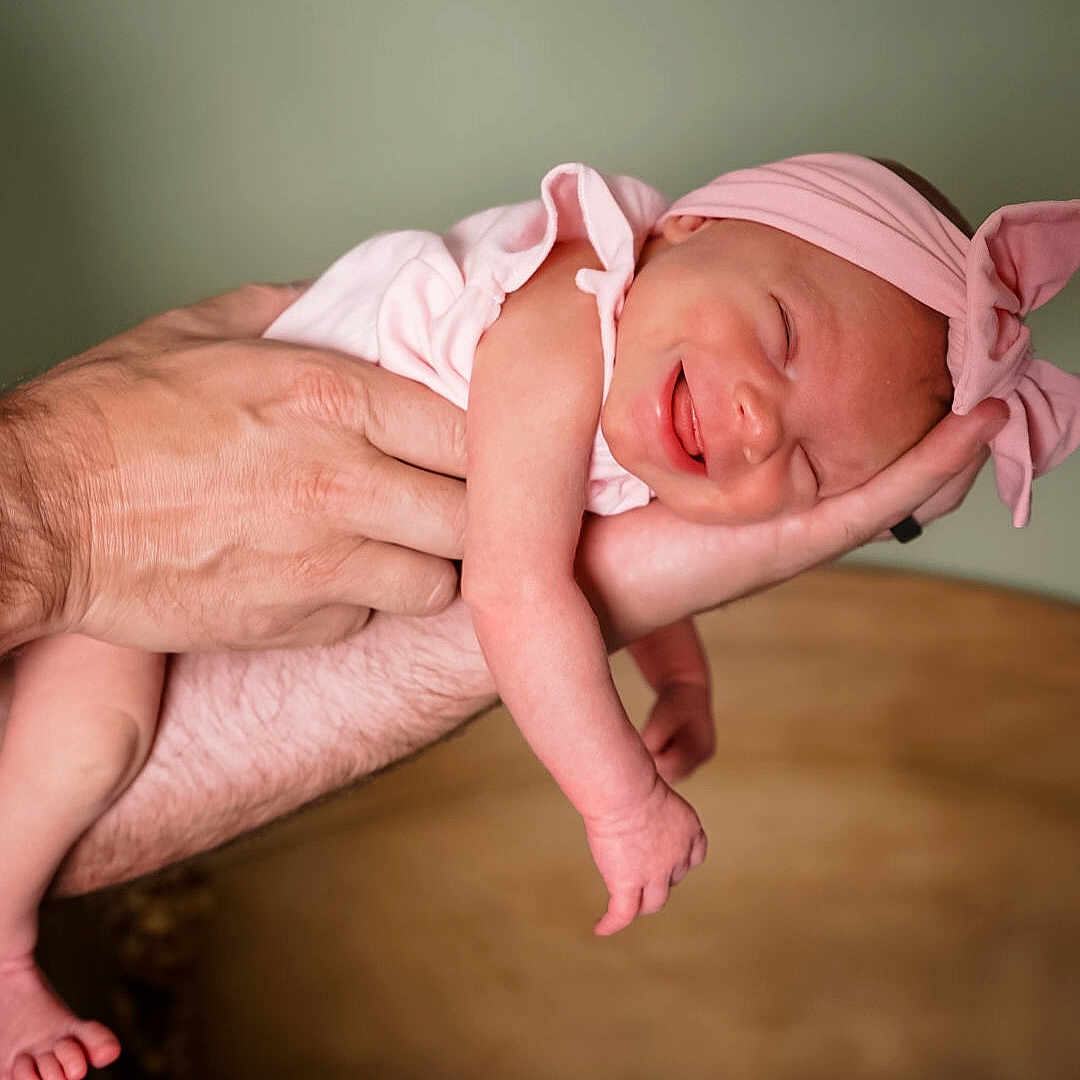 Camia joined the competition — help win amazing prizes! baby, child, closeup, cute, gentle, hand, happy, headband, indoors, infant, newborn, person, pink, portrait, skin, sleep, sleeping, smile, soft, toddler