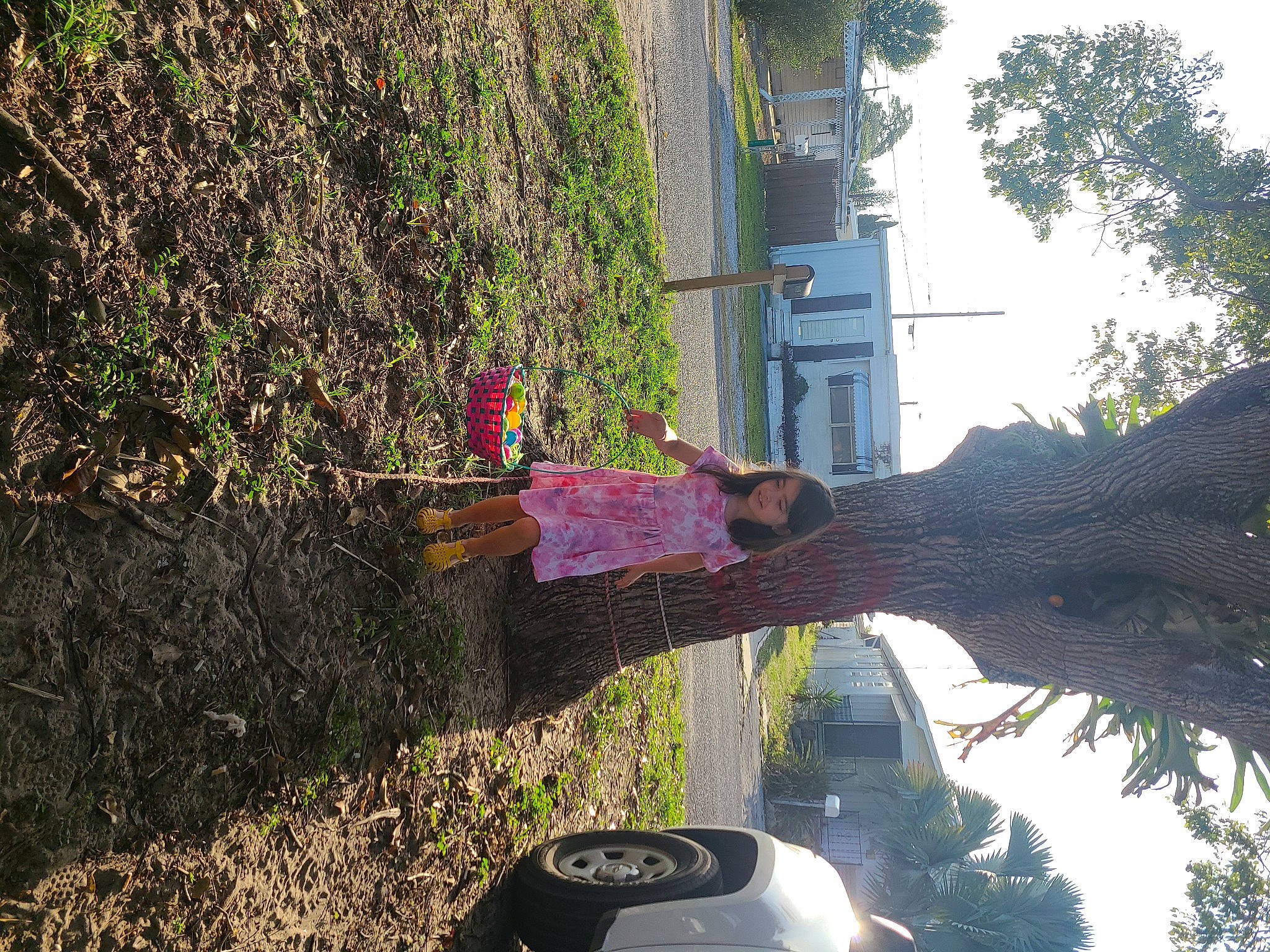 Marianna Jane Earmest is registered to the contest to win money with this photo: automotive_exterior, automotive_lighting, automotive_tire, biome, bumper, fun, grass, joy, landscape, leaf, leisure, motor_vehicle, person, plant, recreation, shrub, sky, soil, tints_and_shades, tree