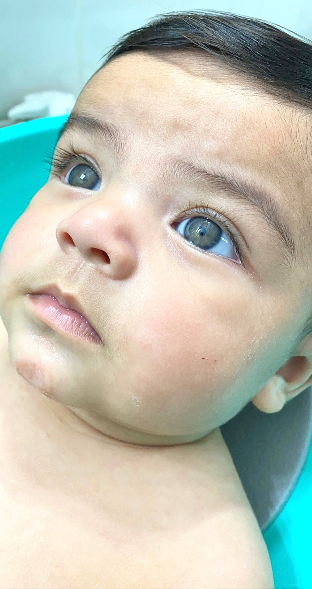 Owen is registered to the contest to win money with this photo: baby, blue, cheek, chin, cool, eye, eyebrow, eyelash, finger, forehead, fun, happy, human_body, iris, jaw, lip, mouth, nose, person, skin