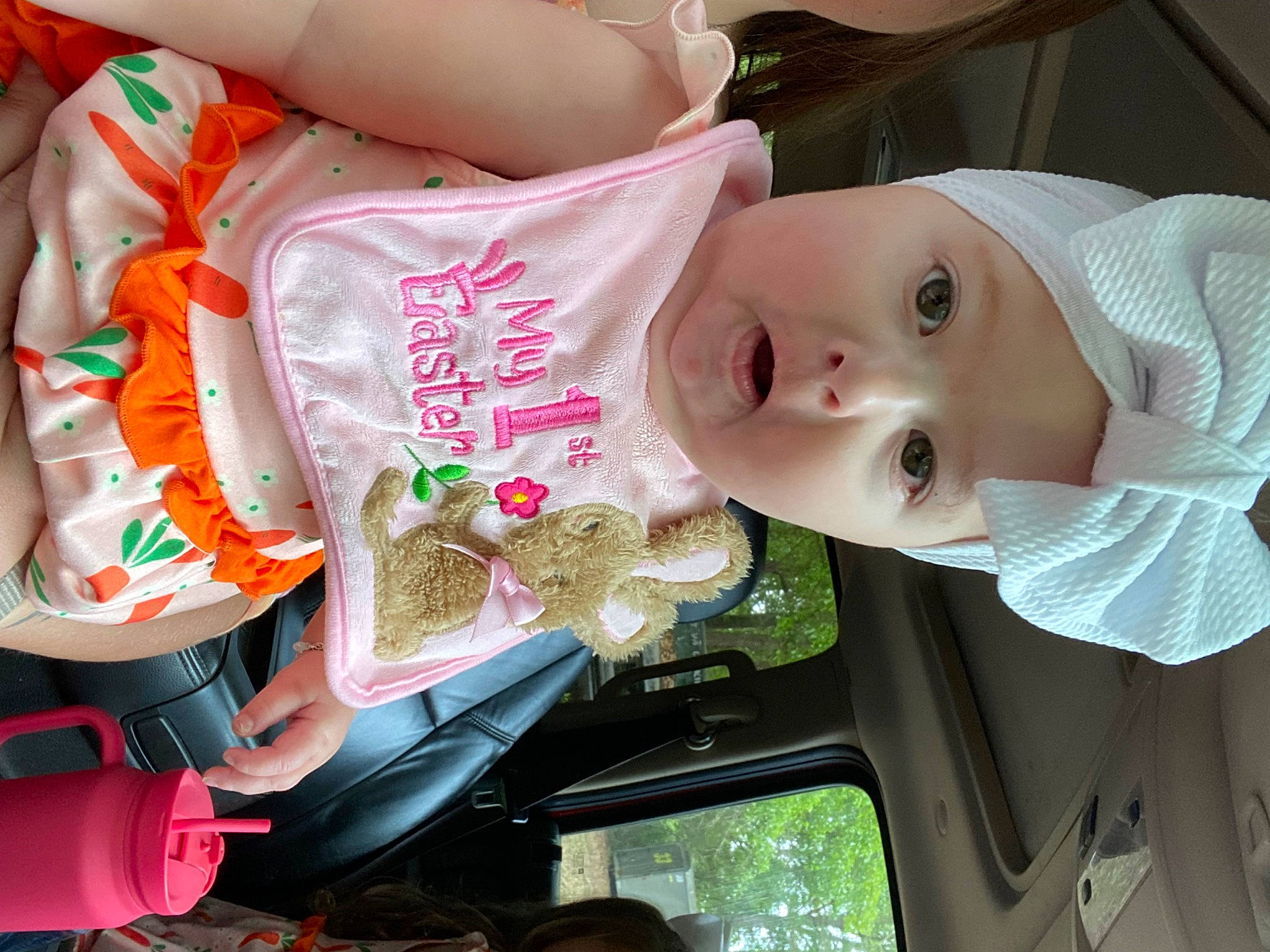 Brynleigh joined the competition — help win amazing prizes! baby, baby_products, baby_toddler_clothing, child, cool, eyewear, fun, hairstyle, headgear, headwear, human, mouth, people, person, pink, plant, product, surprise, textile, toddler
