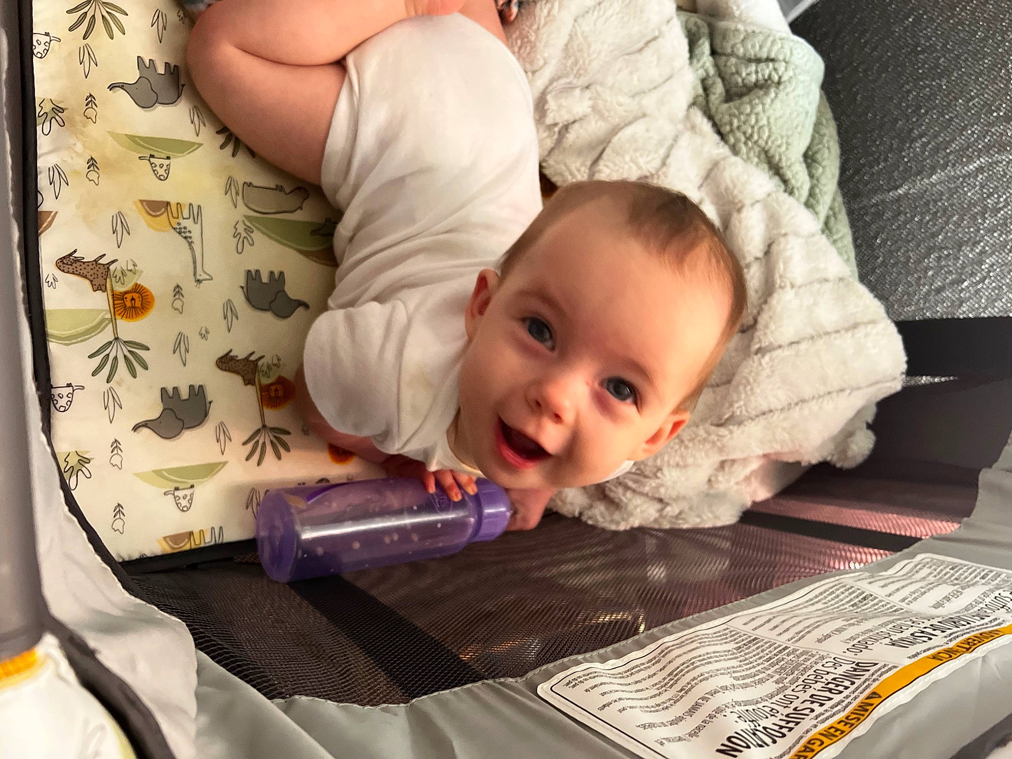 Lilliana is registered to the contest to win money with this photo: baby, baby_products, baby_sleeping, baby_toddler_clothing, cheek, child, comfort, eye, face, flooring, happy, iris, linens, pattern, person, room, sitting, sleeve, smile, toddler